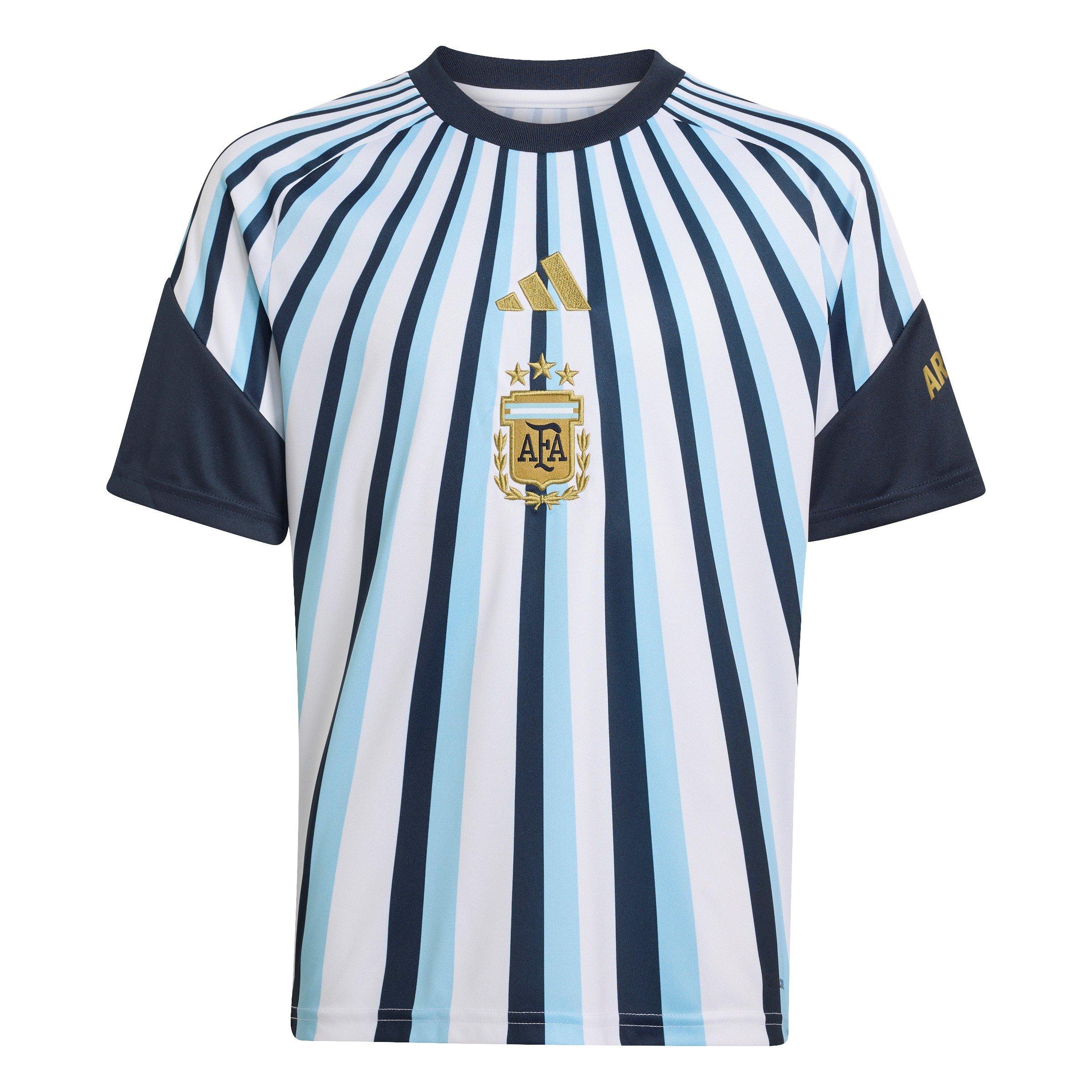 White/Blue - adidas - Kids Argentina 2026 Prematch Kit - 1