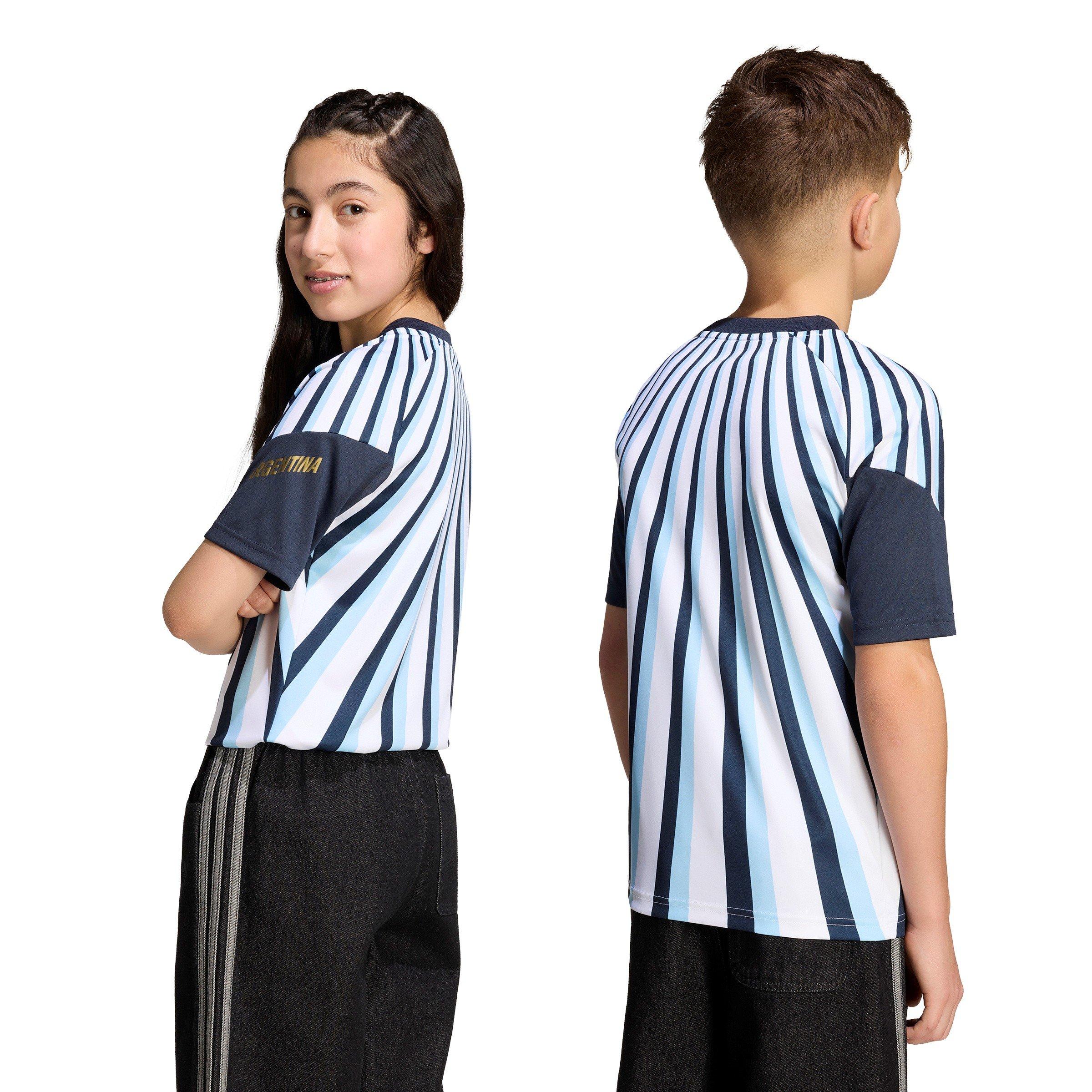Weiß/Blau - adidas - Kids Argentina 2026 Prematch Kit - 4
