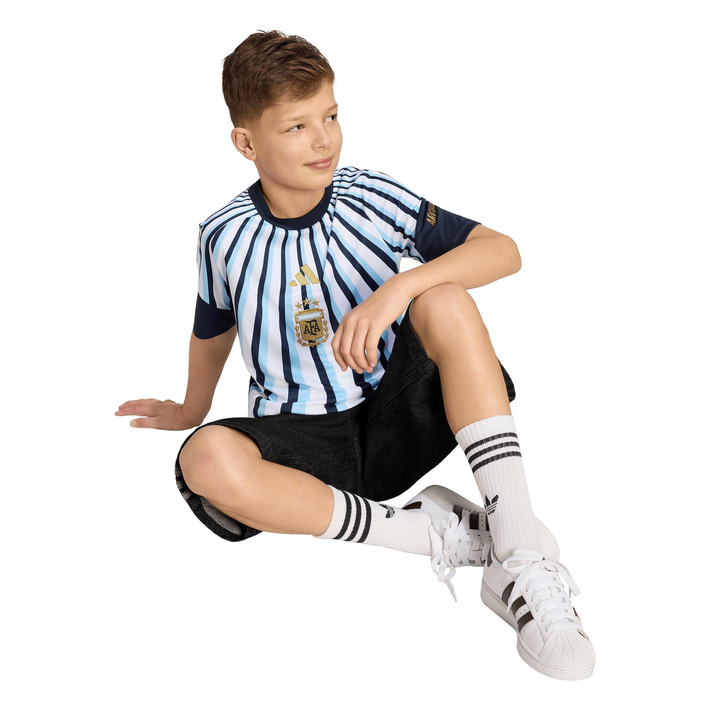 Weiß/Blau - adidas - Kids Argentina 2026 Prematch Kit - 7