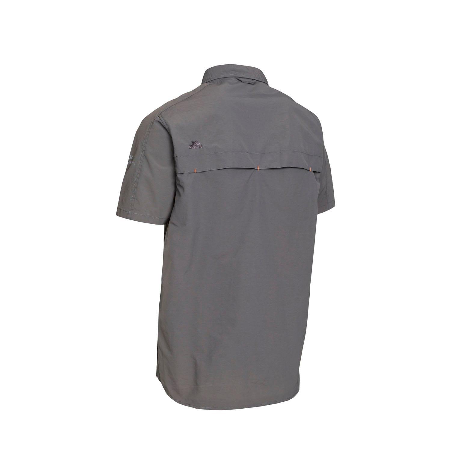 Grey - Trespass - Lowrel Mosquito Repellent Shirt - 2