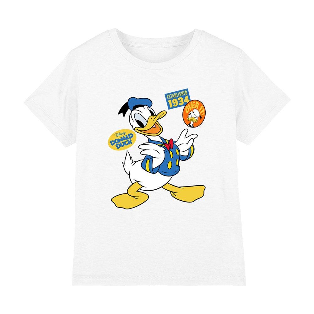 White - Disney - Donald Duck Badges Kids T-Shirt White - 1