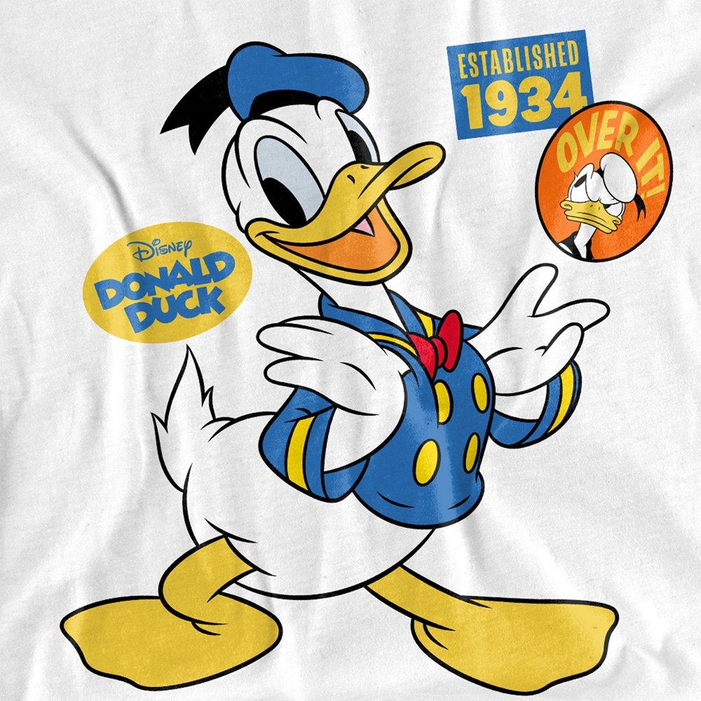 White - Disney - Donald Duck Badges Kids T-Shirt White - 2