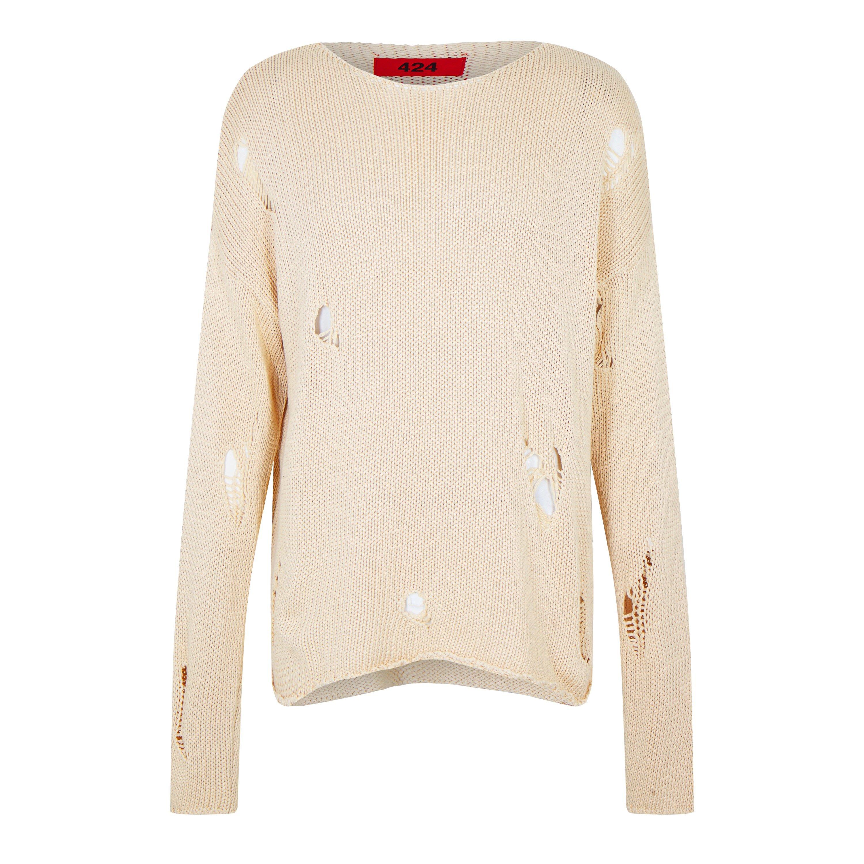 Black - 424 - Men's Mglione Knitted Crew Neck Jumper - 5