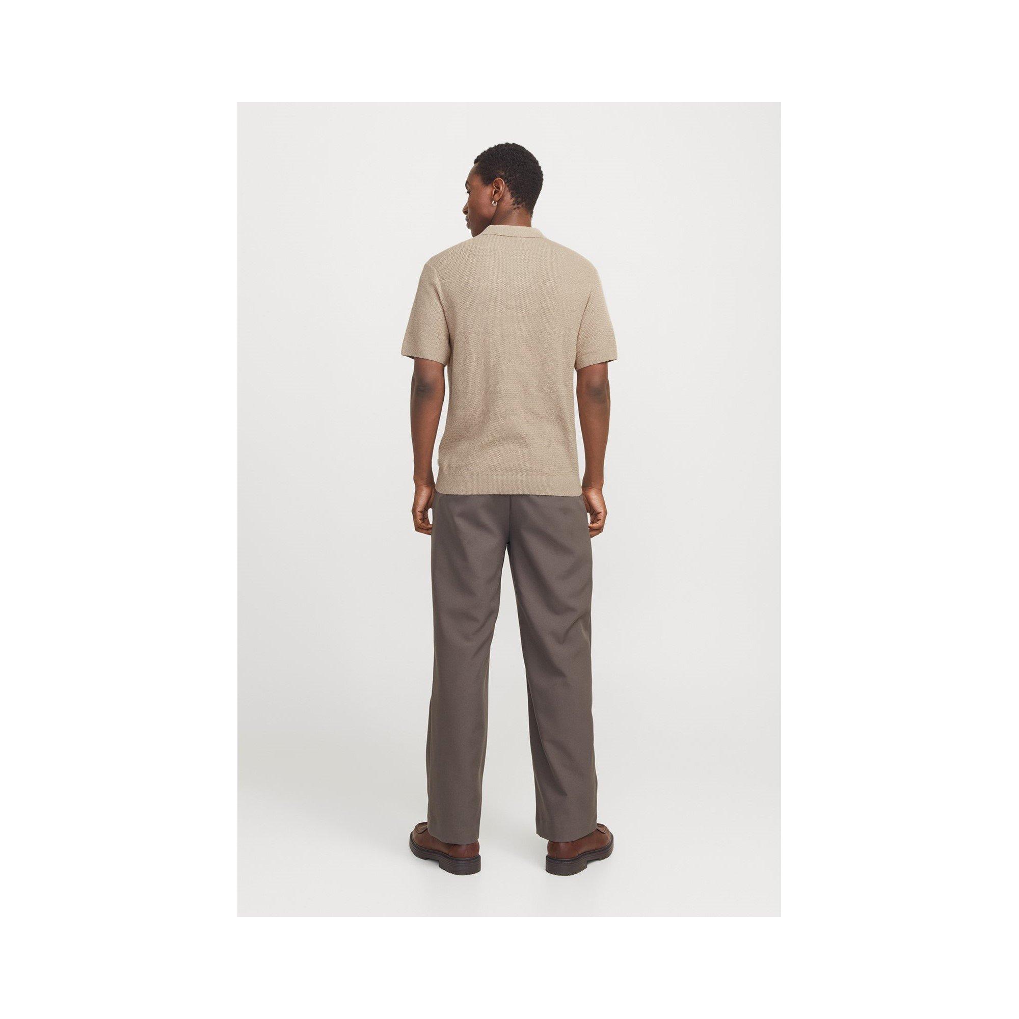 Greige - Jack and Jones - Jack & Jones Premium knitted polo in Beige - 3