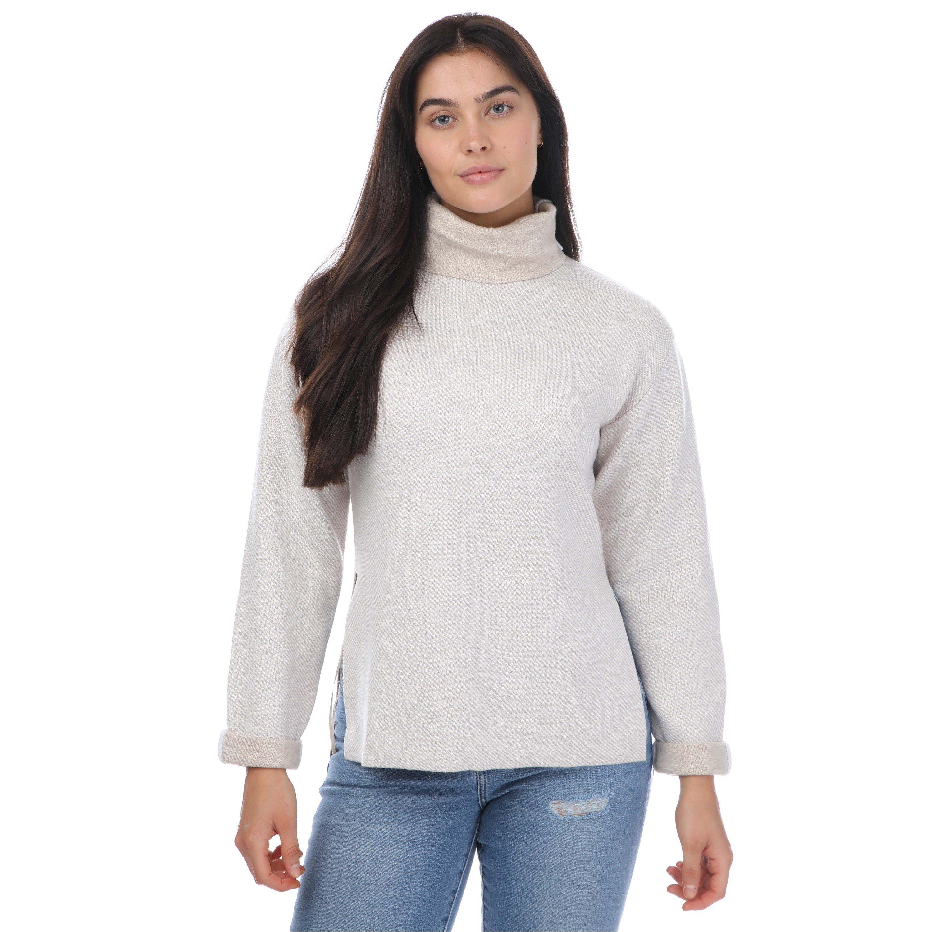 Natural - Ted Baker - Lidyaa Relaxed Fit Funnel Neck Jumper - 1