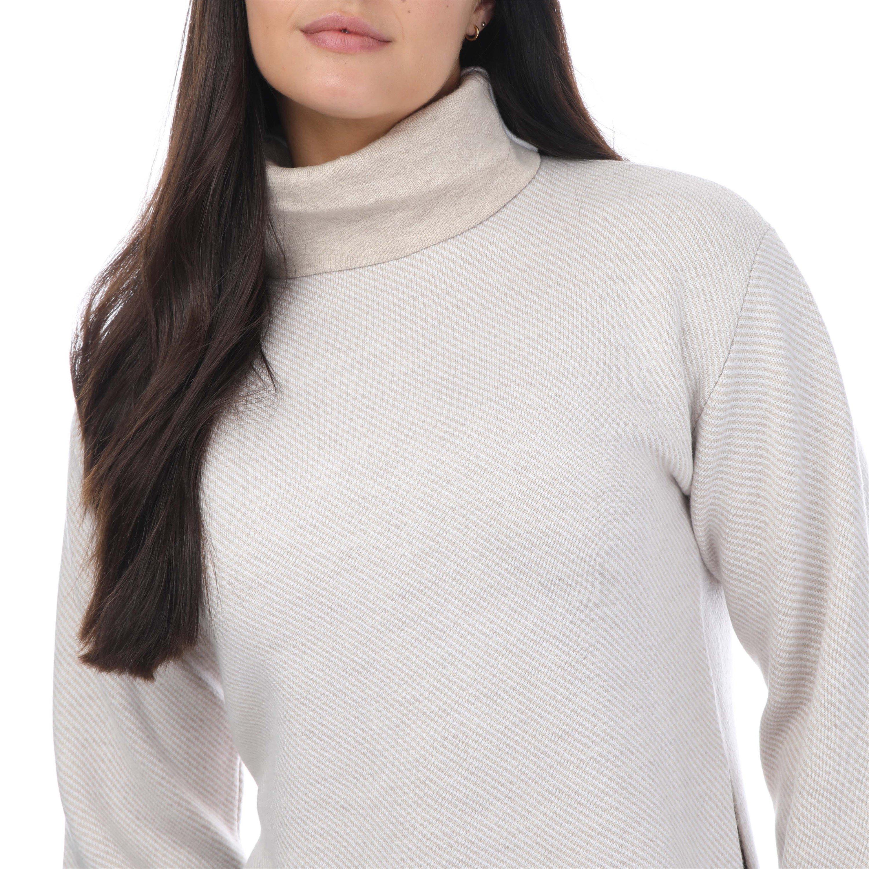 Natural - Ted Baker - Lidyaa Relaxed Fit Funnel Neck Jumper - 3