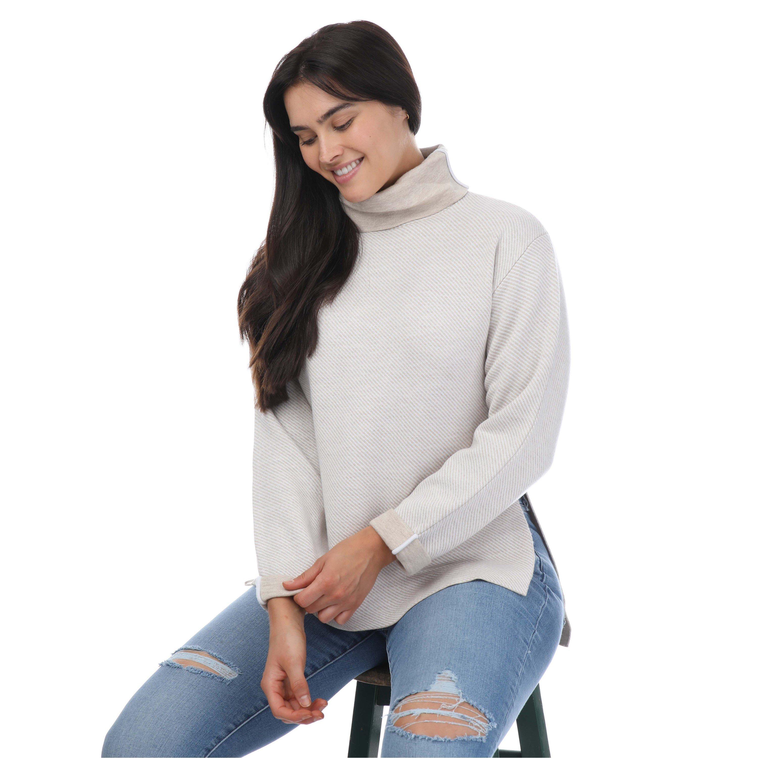 Natural - Ted Baker - Lidyaa Relaxed Fit Funnel Neck Jumper - 4