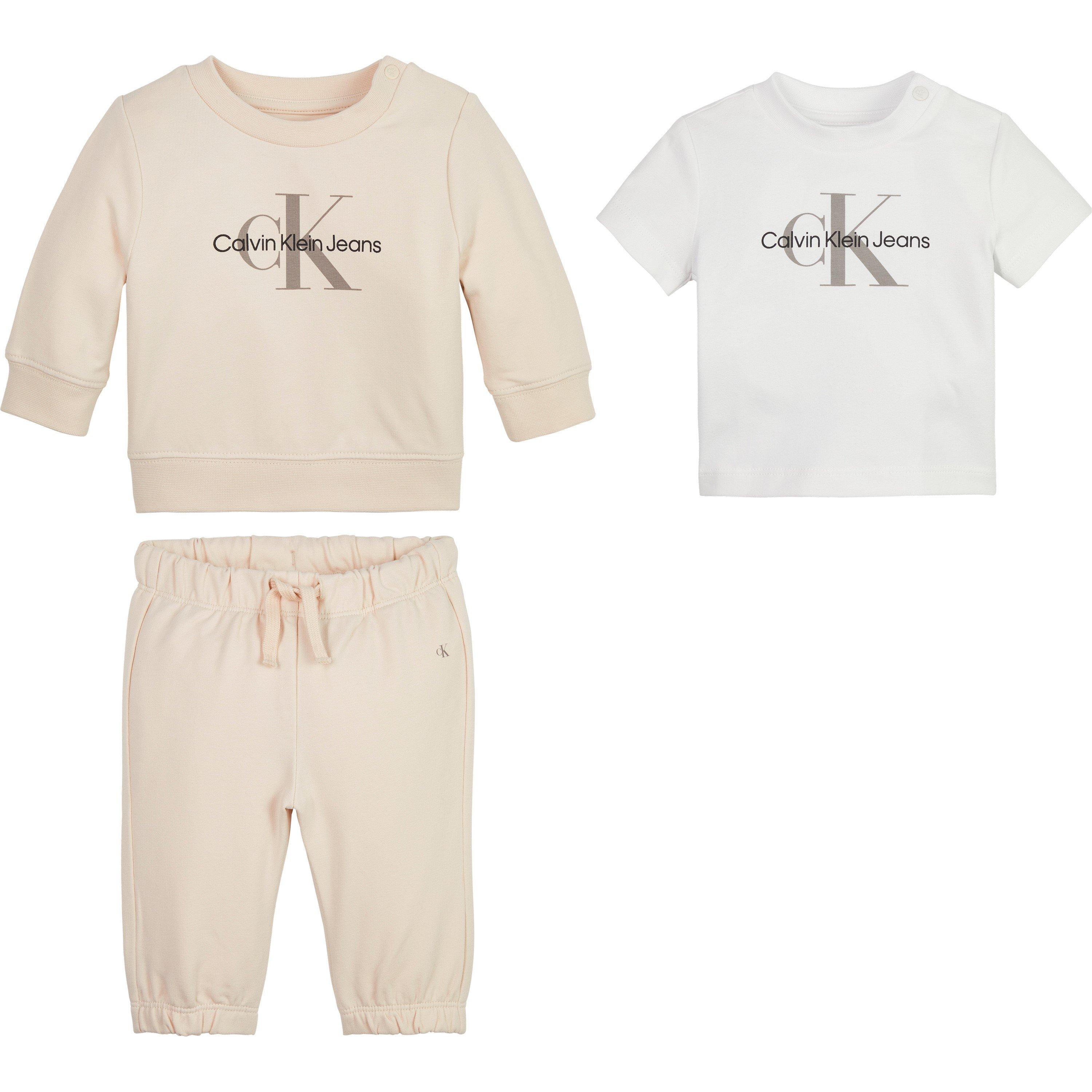 White PGB - Calvin Klein Jeans - Monogram Starter Giftpack Babies - 1