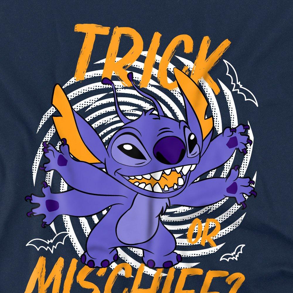 Navy - Disney - Lilo & Stitch Trick Or Mischief Kids T-Shirt Navy - 2