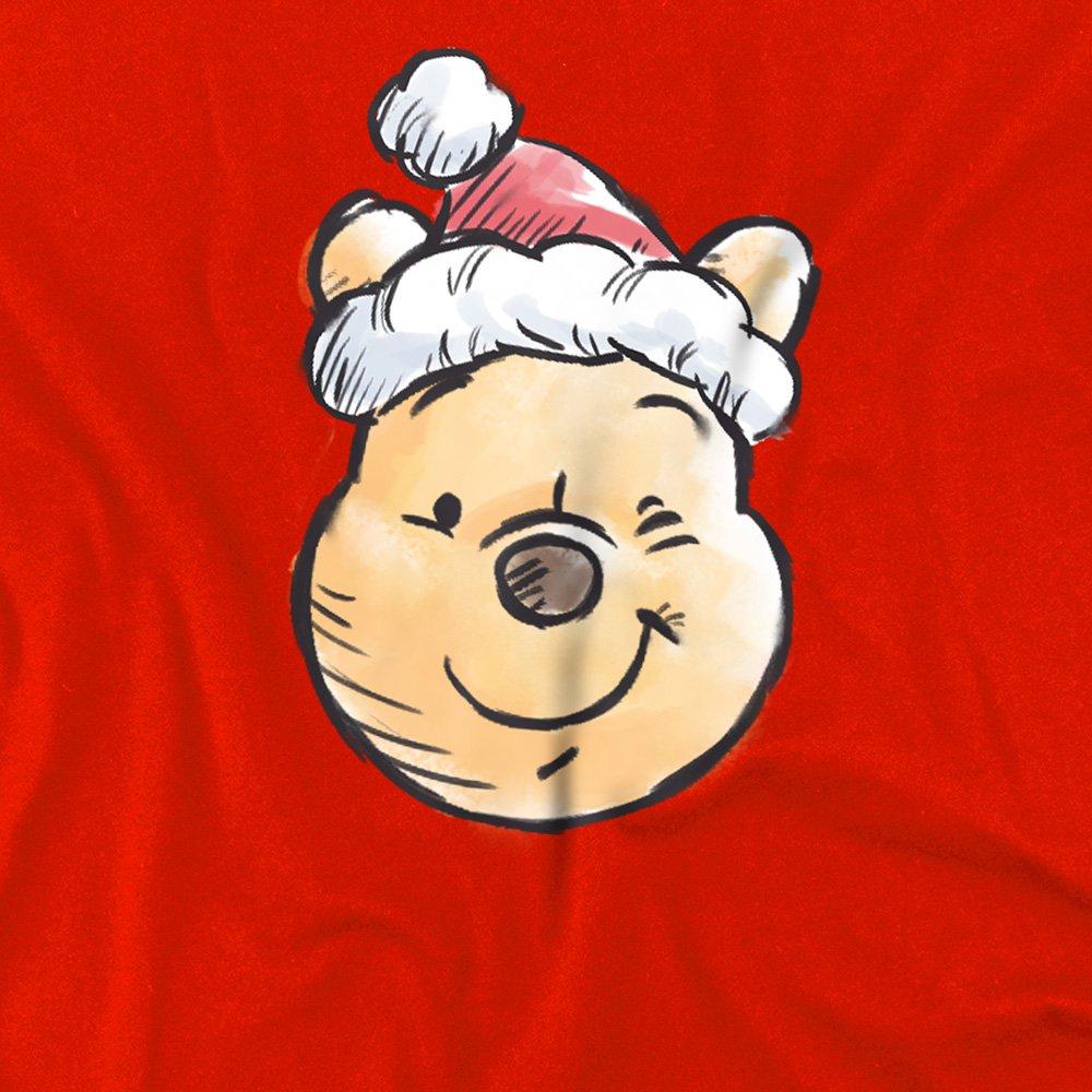 Red - Winnie The Pooh - Disney Santa Hat Kids T-Shirt Red - 2