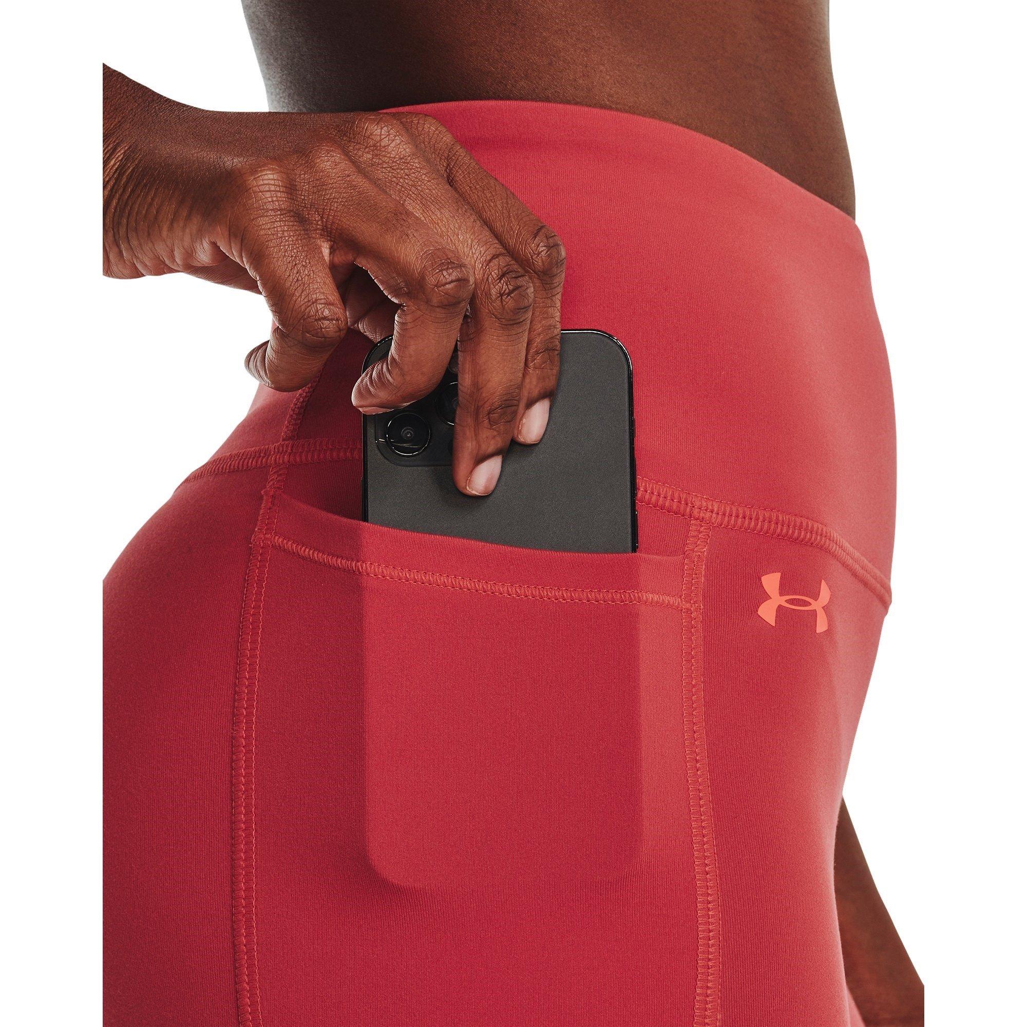 Red - Under Armour - Motion Branded Ankle Leggings Women's - 5