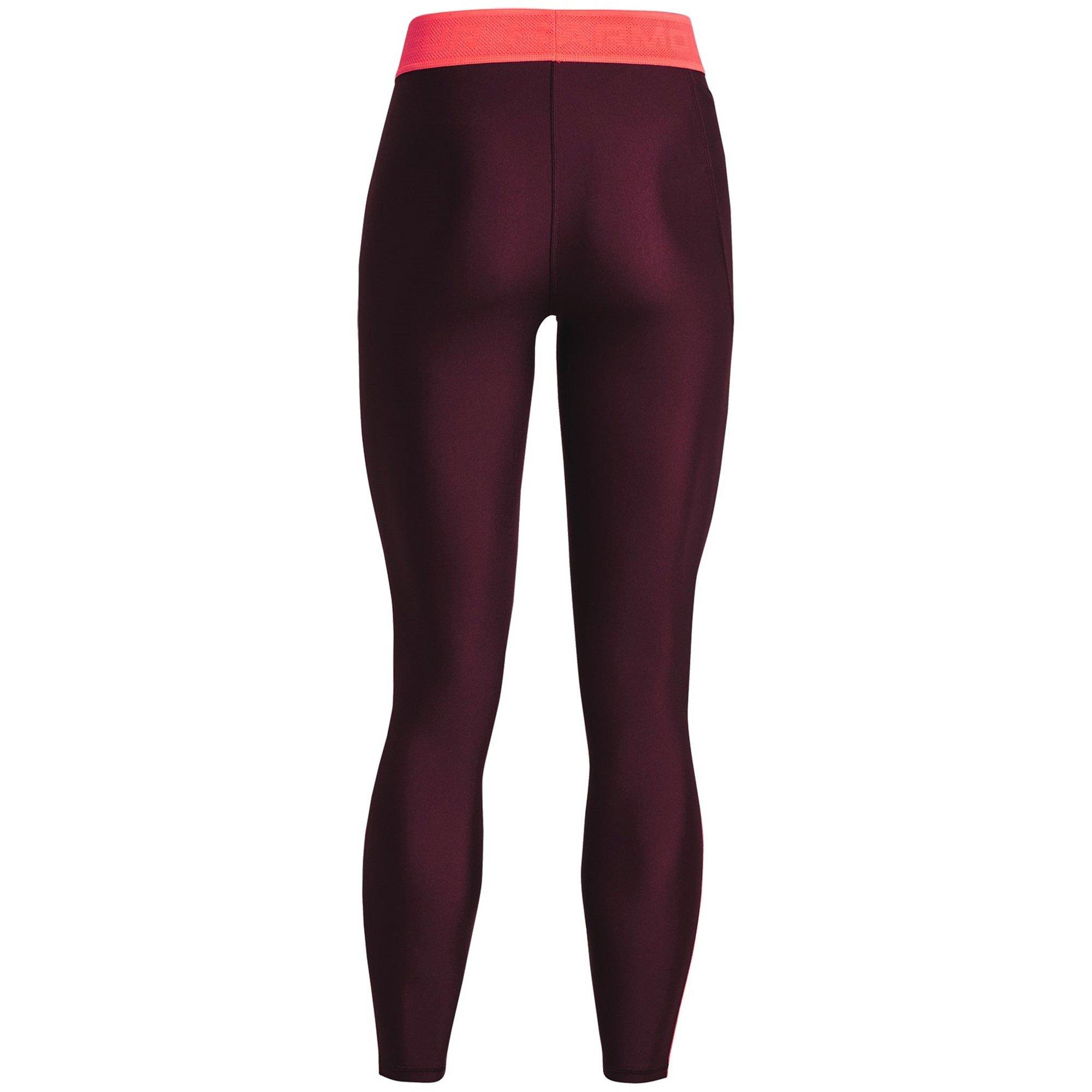 Maroon - Under Armour - HeatGear Branded Waistband Leggings Women’s - 6