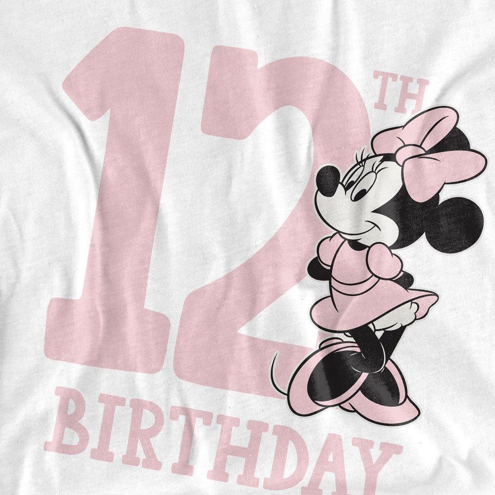 White - Minnie Mouse - Minnie Mouse 12Th Birthday Shirt T-Shirt White - 2