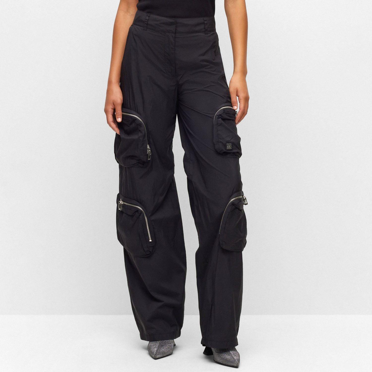 Black - Hugo - Harameri-1 Cargo Trousers - 1