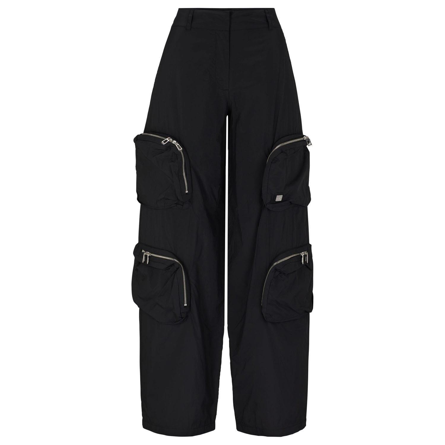 Black - Hugo - Harameri-1 Cargo Trousers - 4