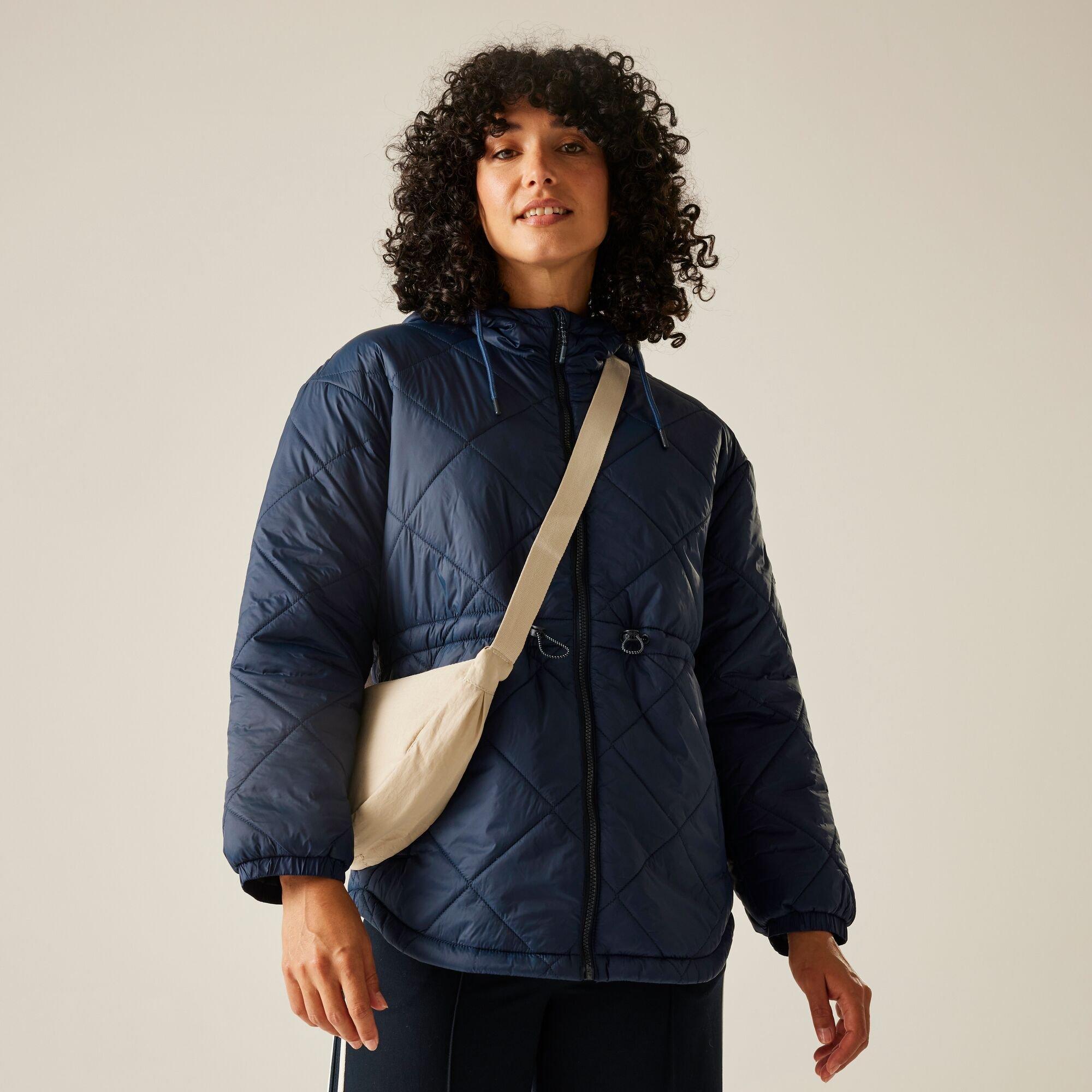 Navy - Regatta - Women's Ivey Warmloft Water-Repellent Hooded Quilted Jacket - 1