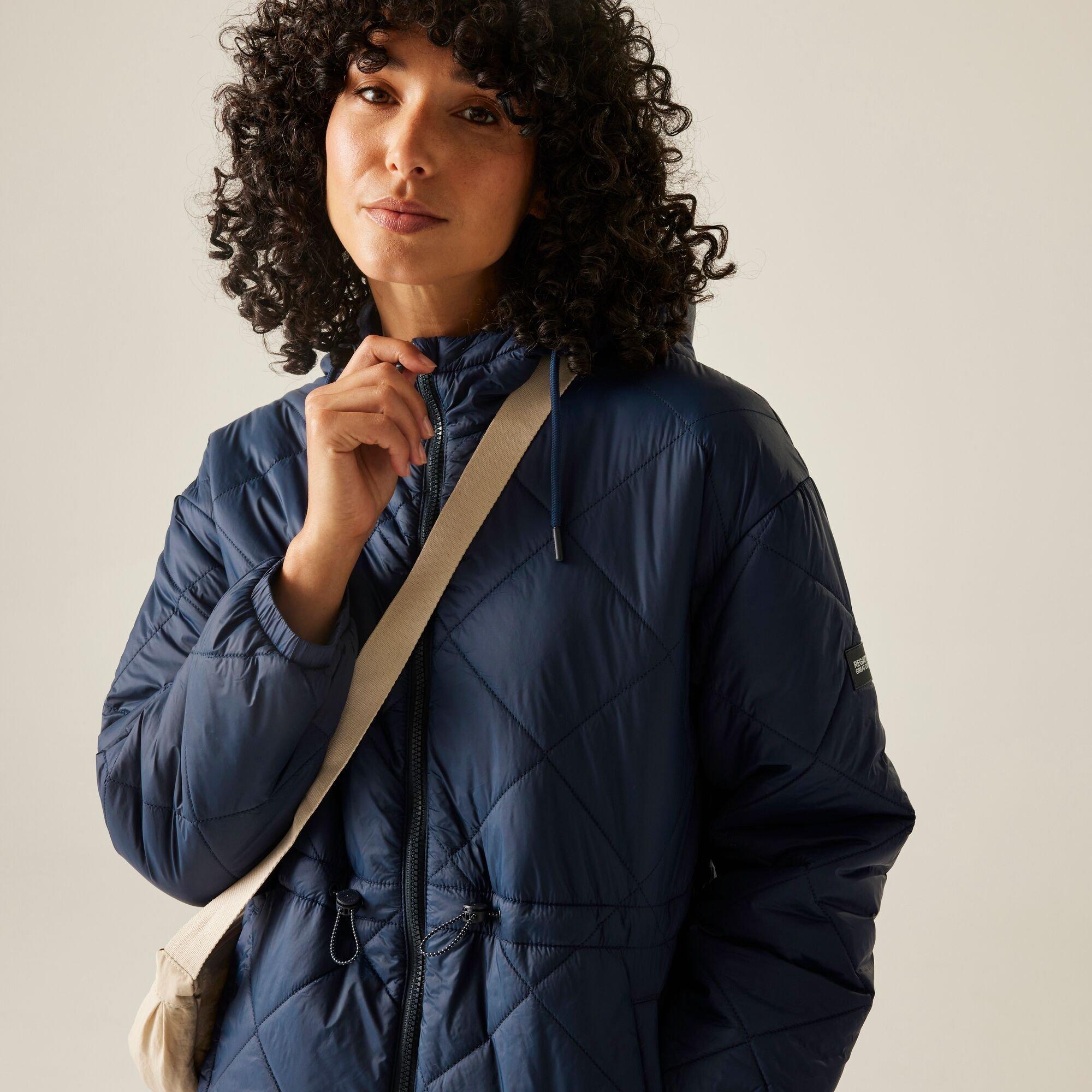 Navy - Regatta - Women's Ivey Warmloft Water-Repellent Hooded Quilted Jacket - 5