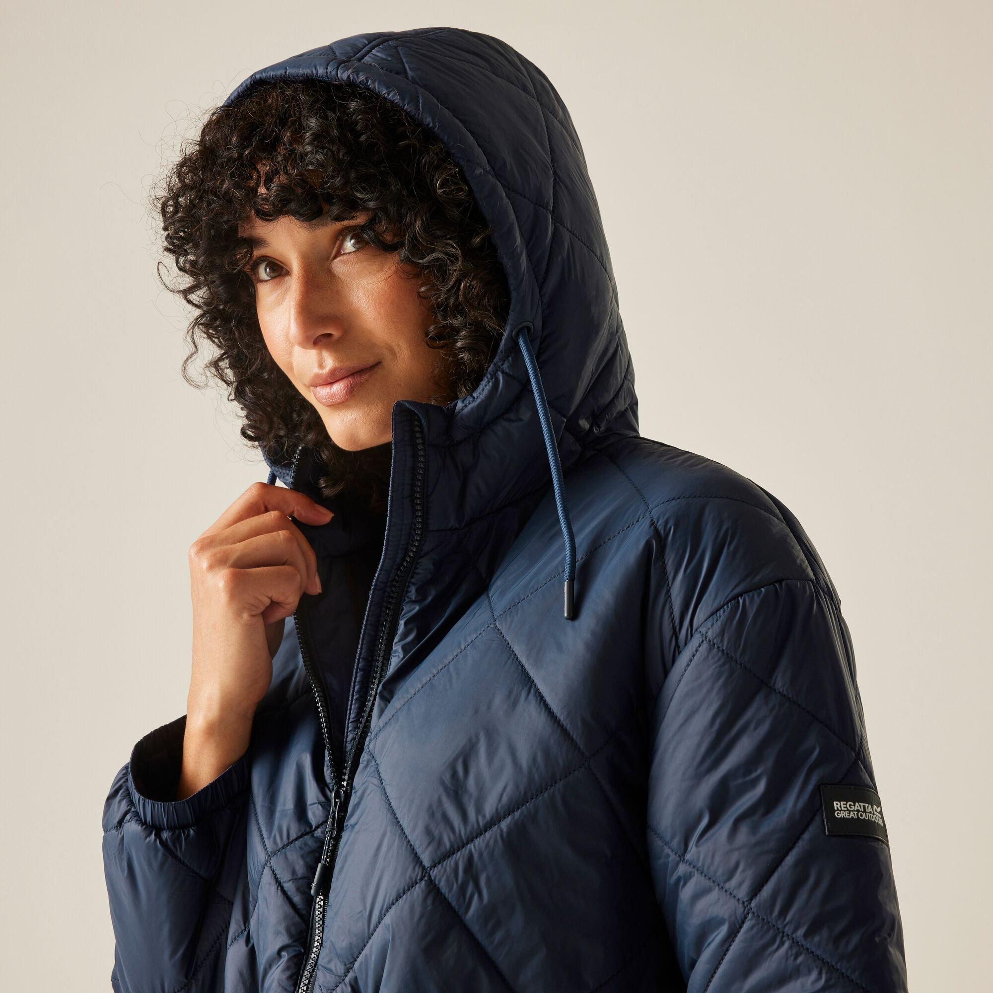 Navy - Regatta - Women's Ivey Warmloft Water-Repellent Hooded Quilted Jacket - 6