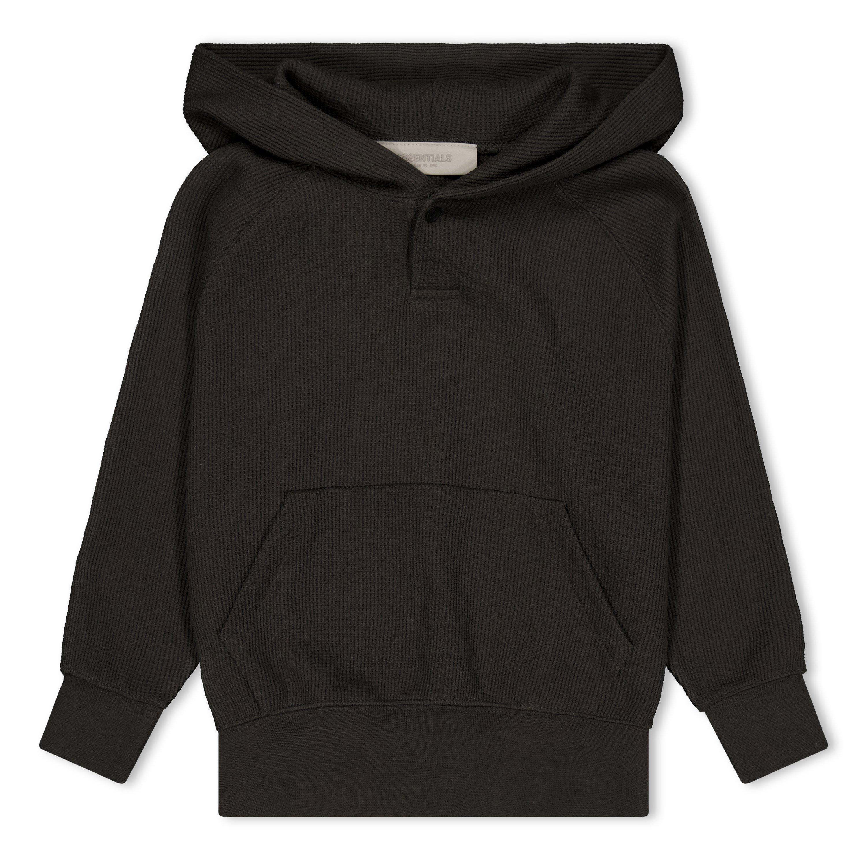 Fear Of God Essentials  Kids ' Henley Overhead Hoodie - Off Black - 8 Yrs