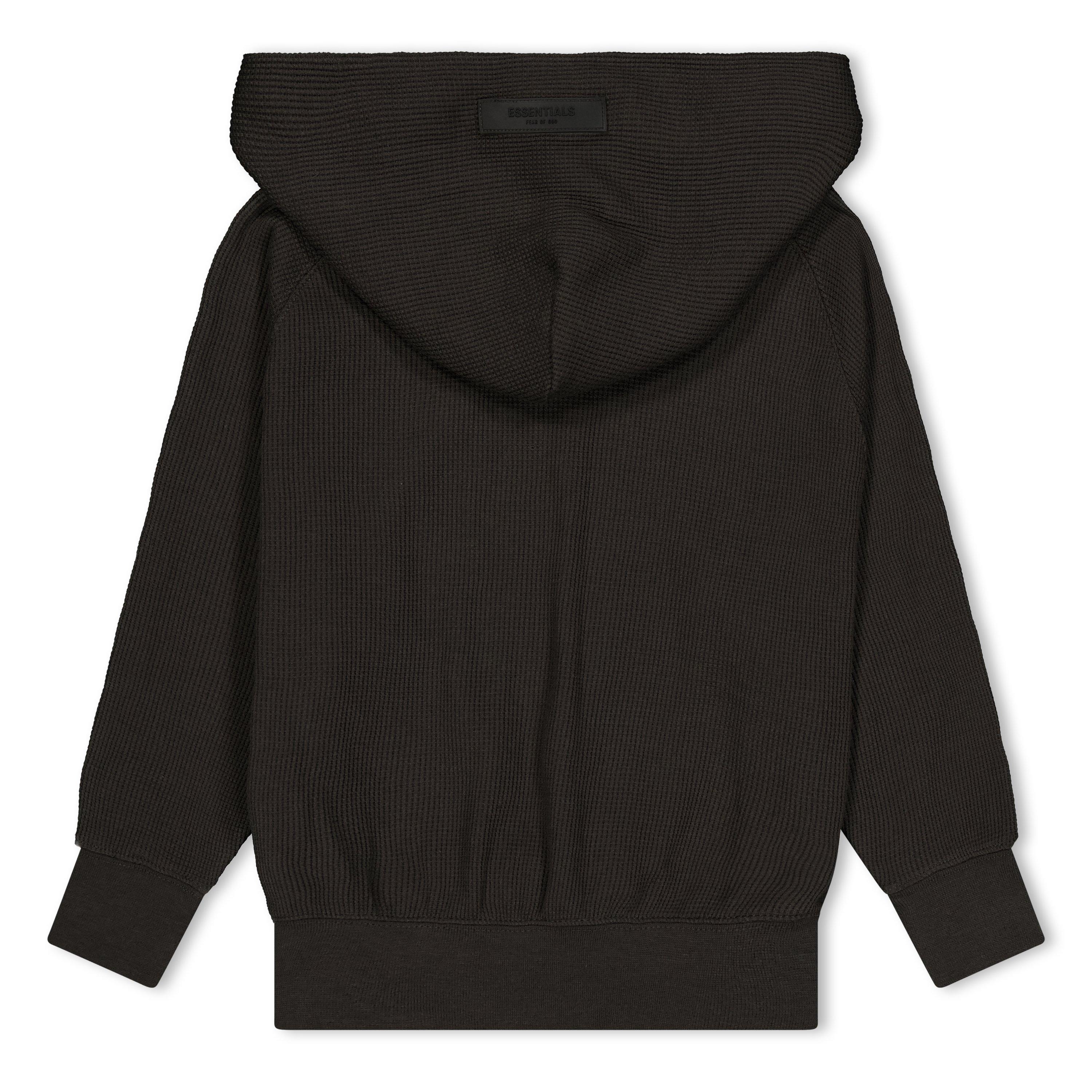 Off Black - Fear Of God Essentials - Unisex Kids' Henley Overhead Hoodie - 2