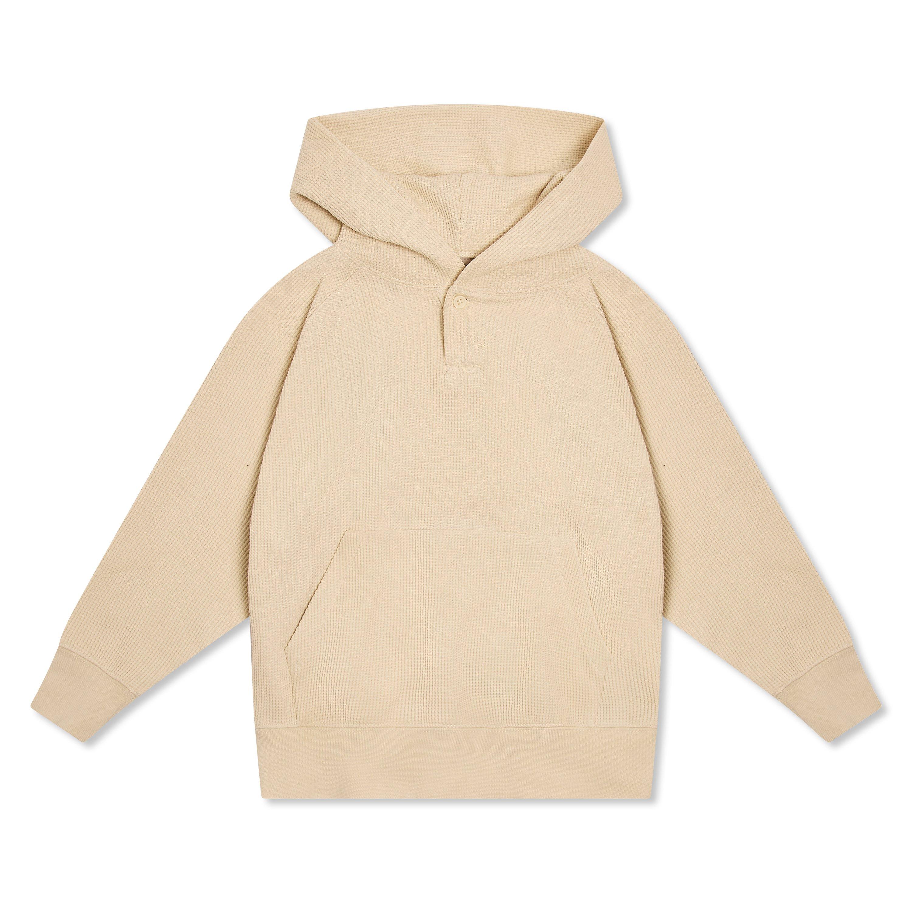 Egg Shell - Fear Of God Essentials - Unisex Kids' Henley Overhead Hoodie - 1
