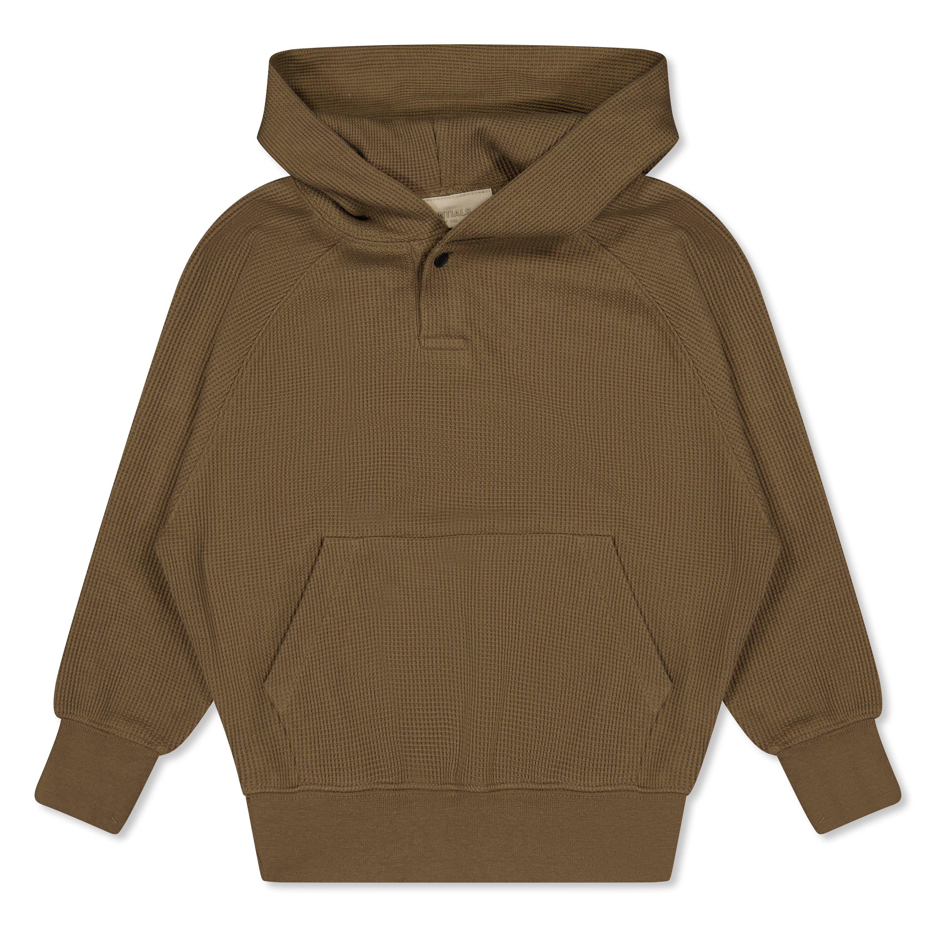 Fear Of God Essentials  Kids ' Henley Overhead Hoodie - Wood - 8 Yrs