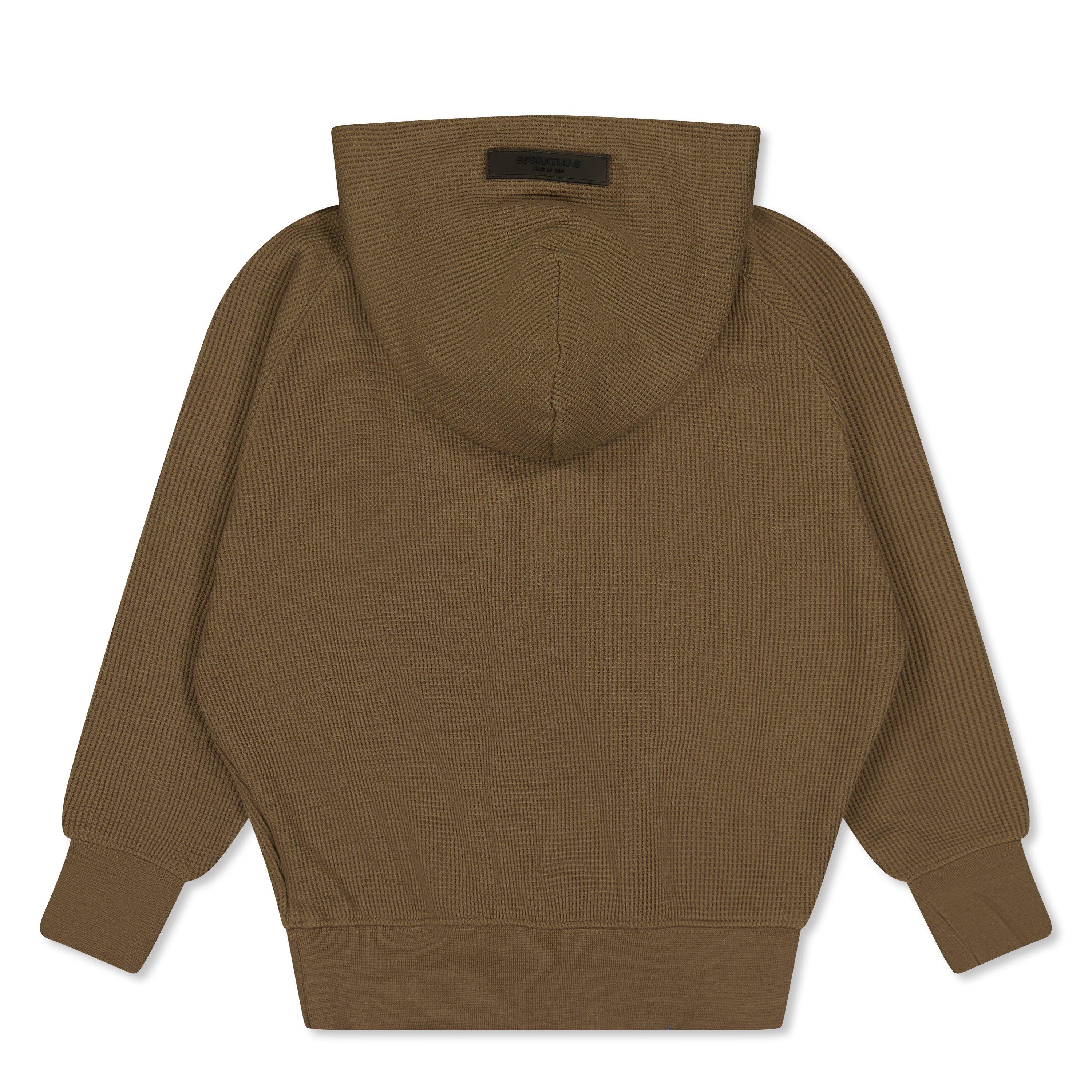 Wood - Fear Of God Essentials - Unisex Kids' Henley Overhead Hoodie - 2