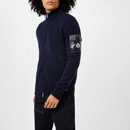 Moncler Knit Zip Up Cardigan