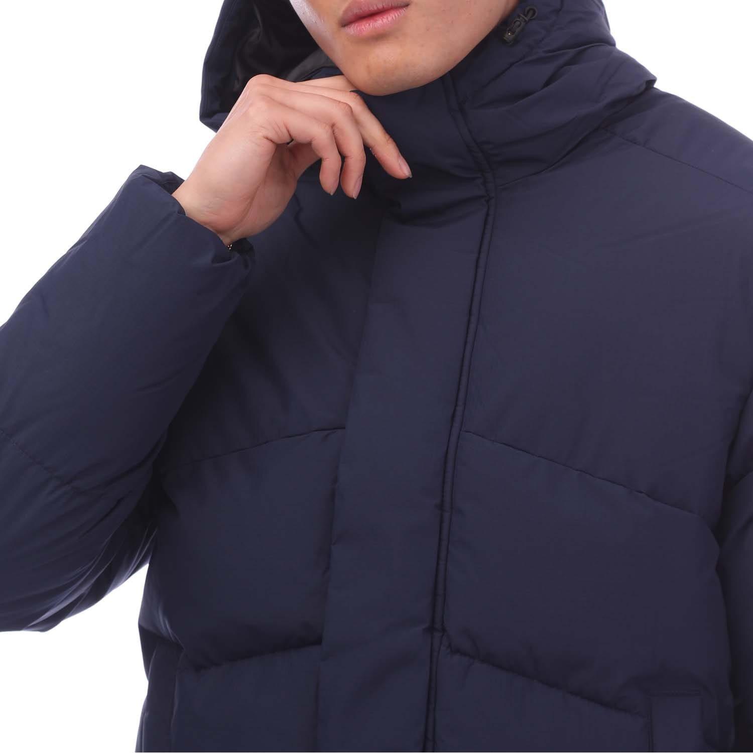 Navy - Jack and Jones - Otis Puffer Hooded Jacket - 3