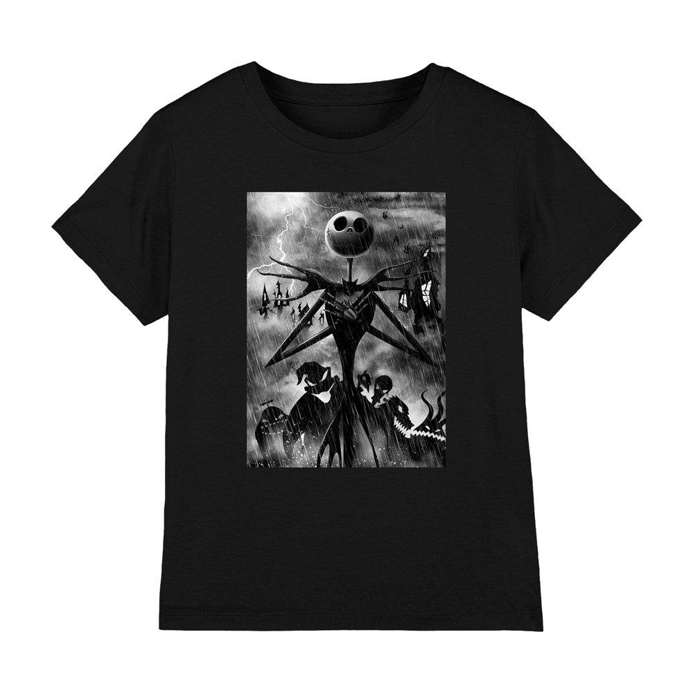 Black - The Nightmare before Christmas - Jack Skellington Rain Kids T-Shirt Black - 1