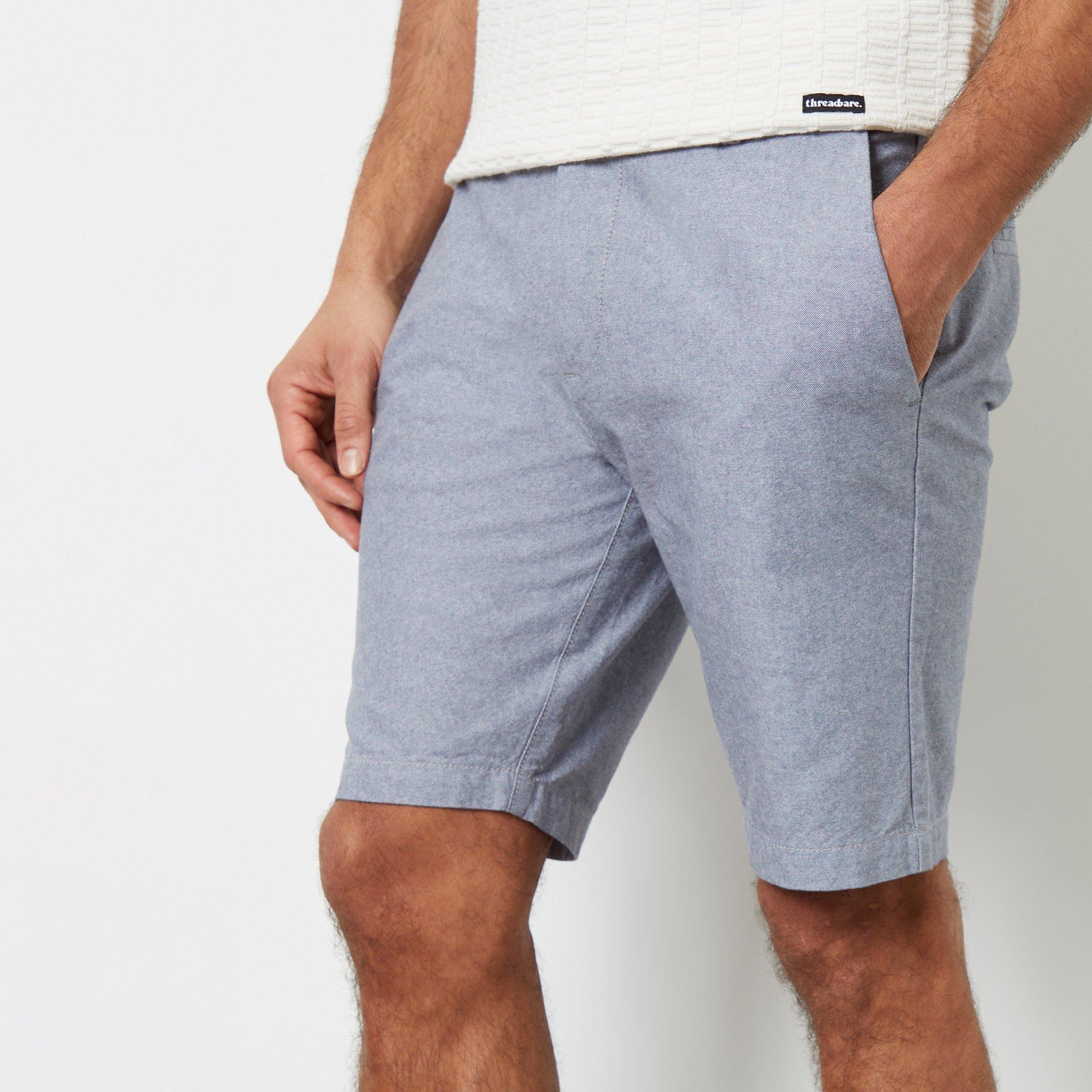 Pale Blue - Threadbare - Cotton Chino Shorts - 1