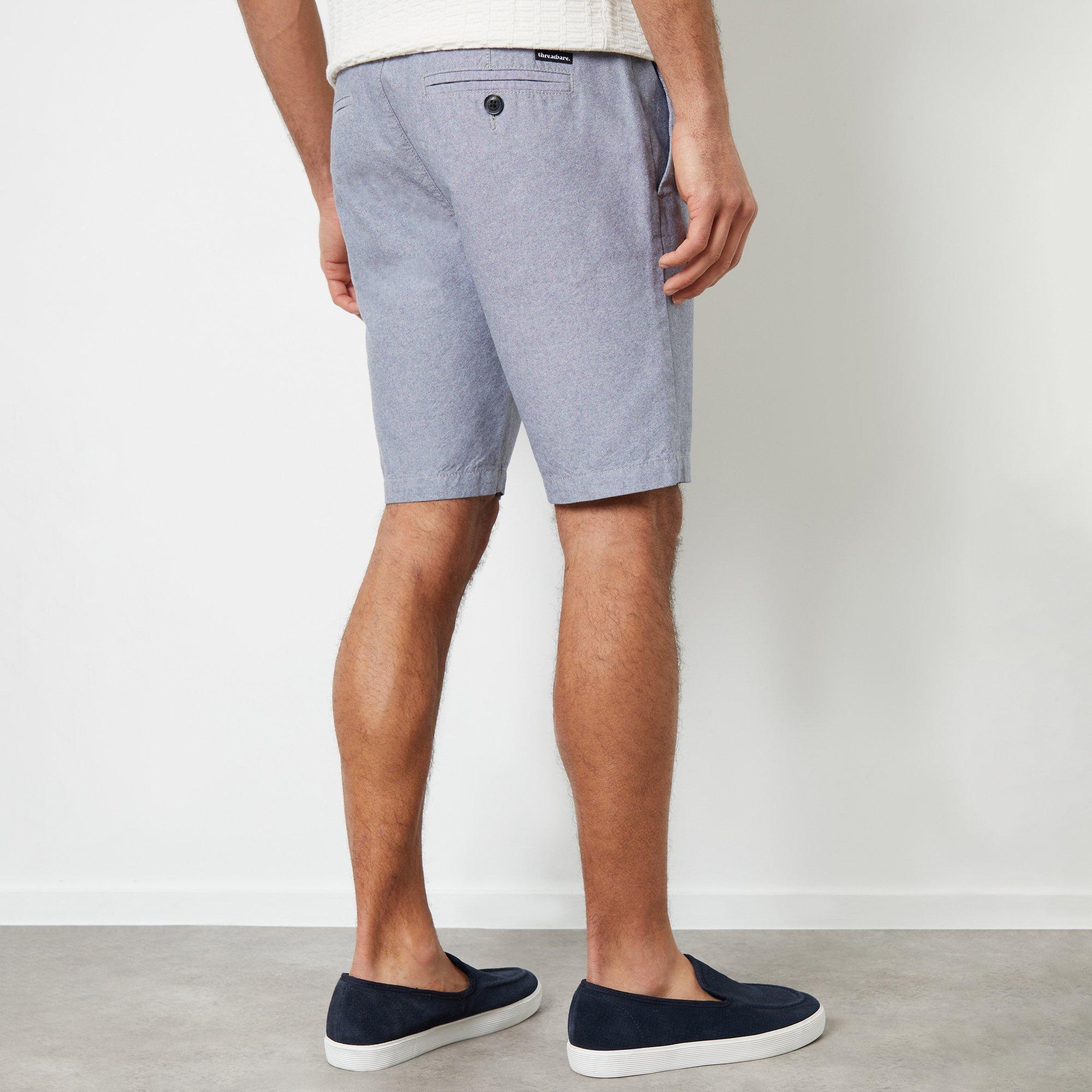 Pale Blue - Threadbare - Cotton Chino Shorts - 2