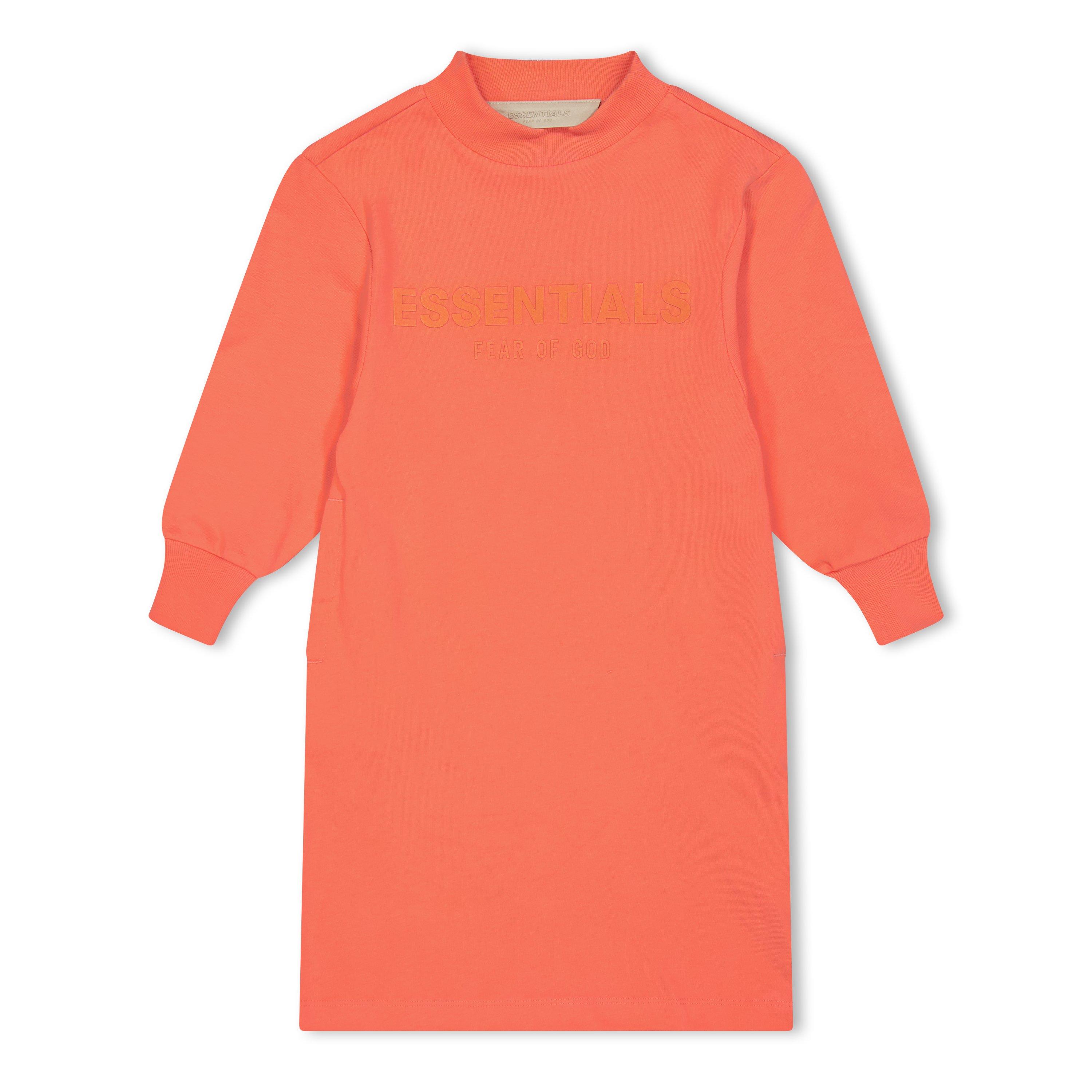 Coral - Fear Of God Essentials - Unisex Kids' Long Sleeve T-Shirt Dress - 1