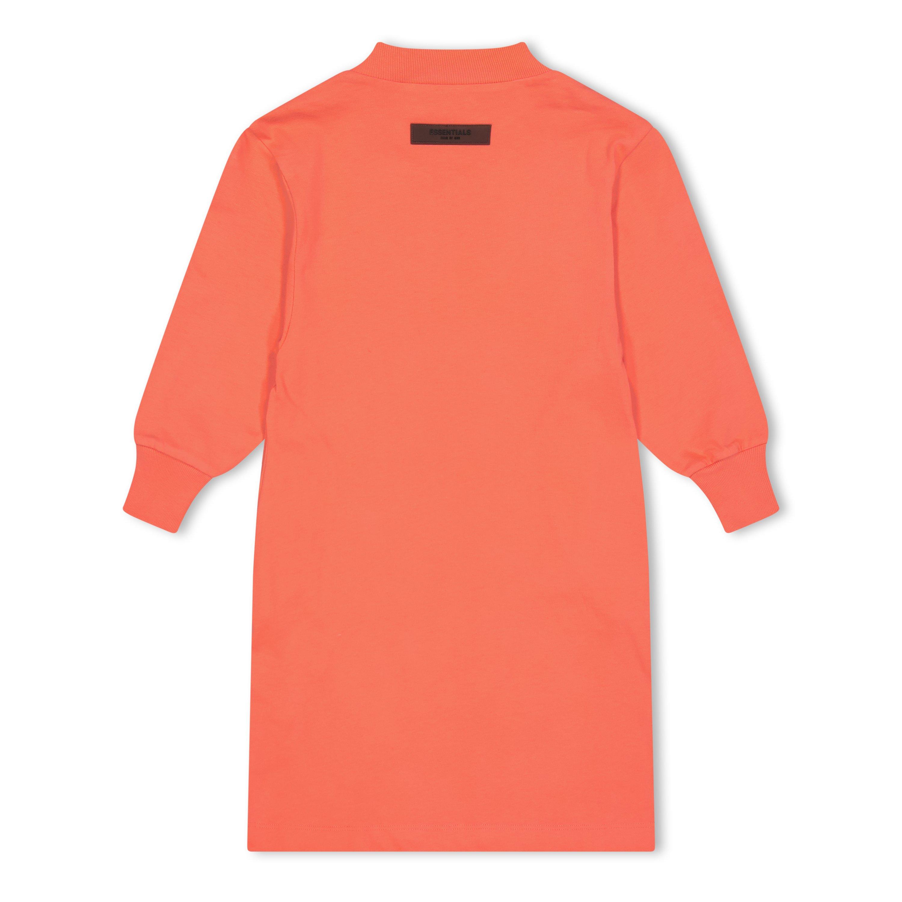 Coral - Fear Of God Essentials - Unisex Kids' Long Sleeve T-Shirt Dress - 2