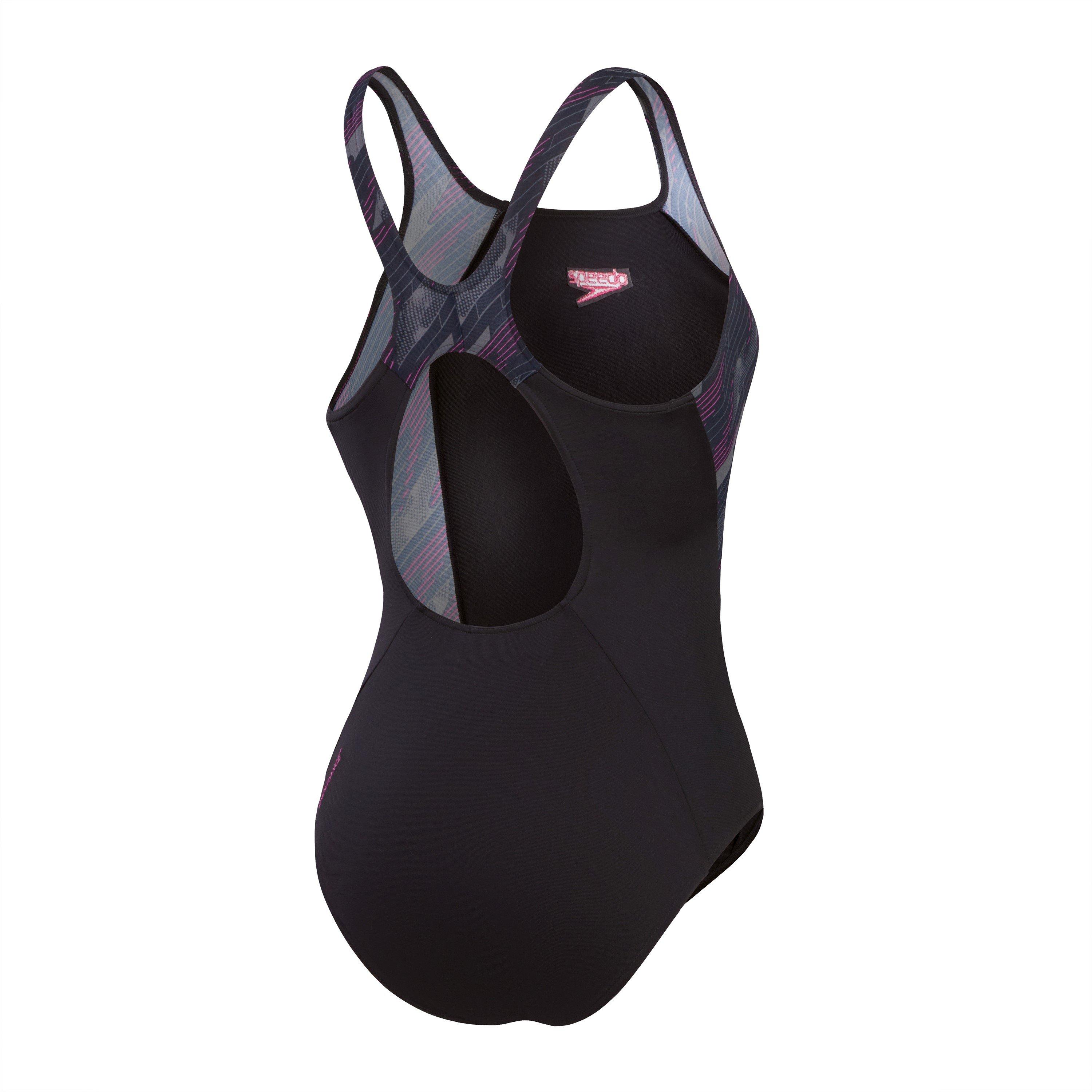Black/Pink - Speedo - Womens HyperBoom Splice Muscleback - 6