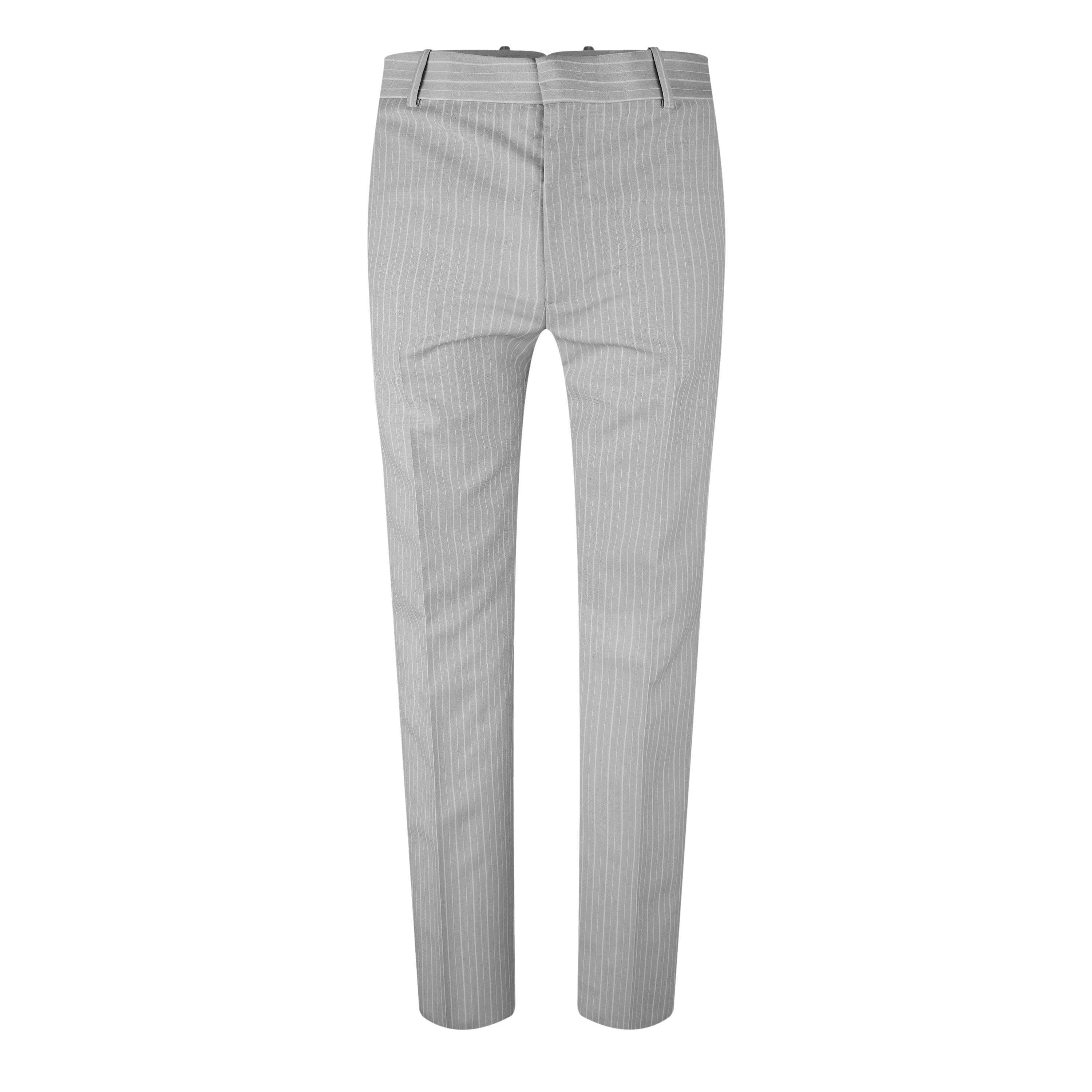Ice Grey - Alexander McQueen - Cigarette Trousers - 5