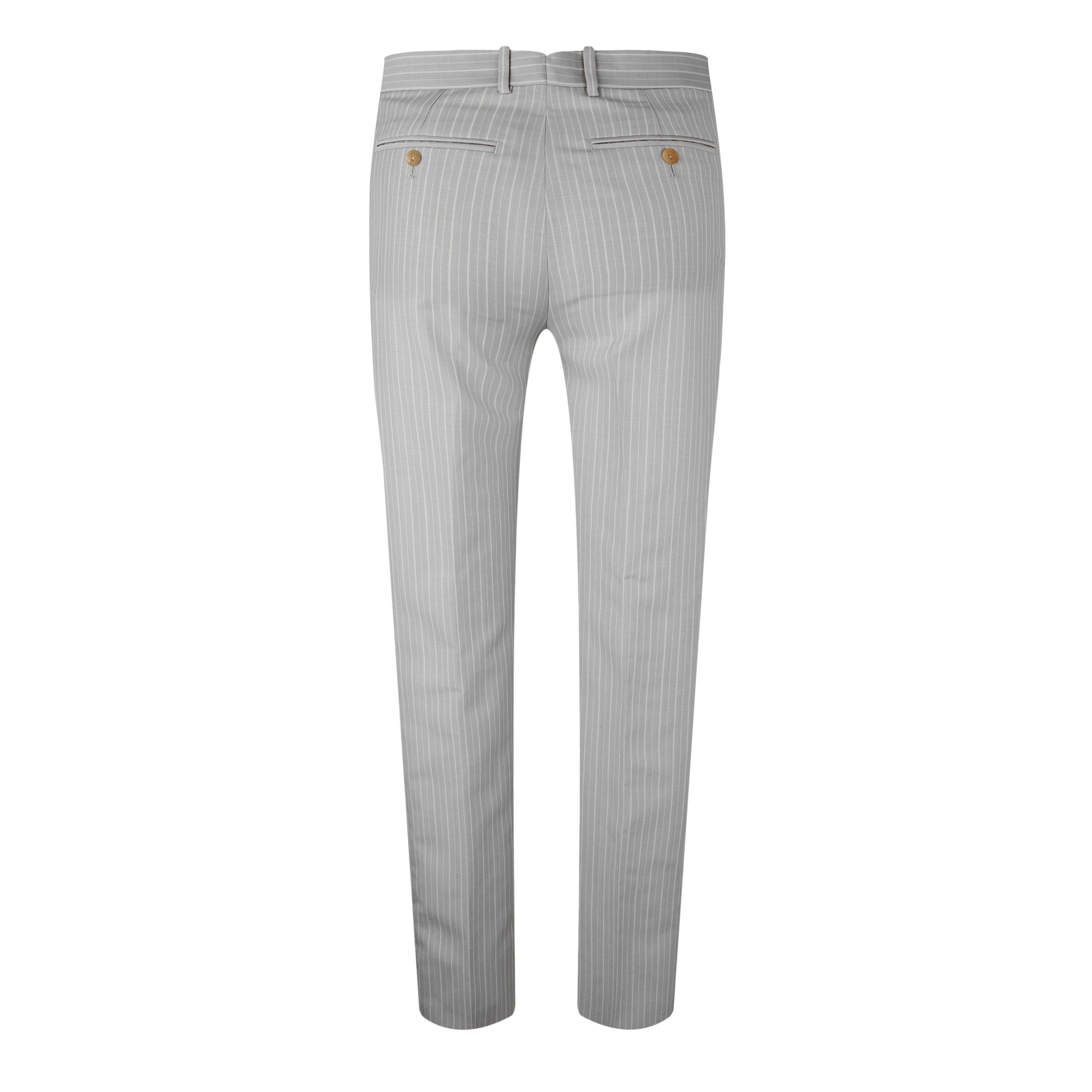 Ice Grey - Alexander McQueen - Cigarette Trousers - 6