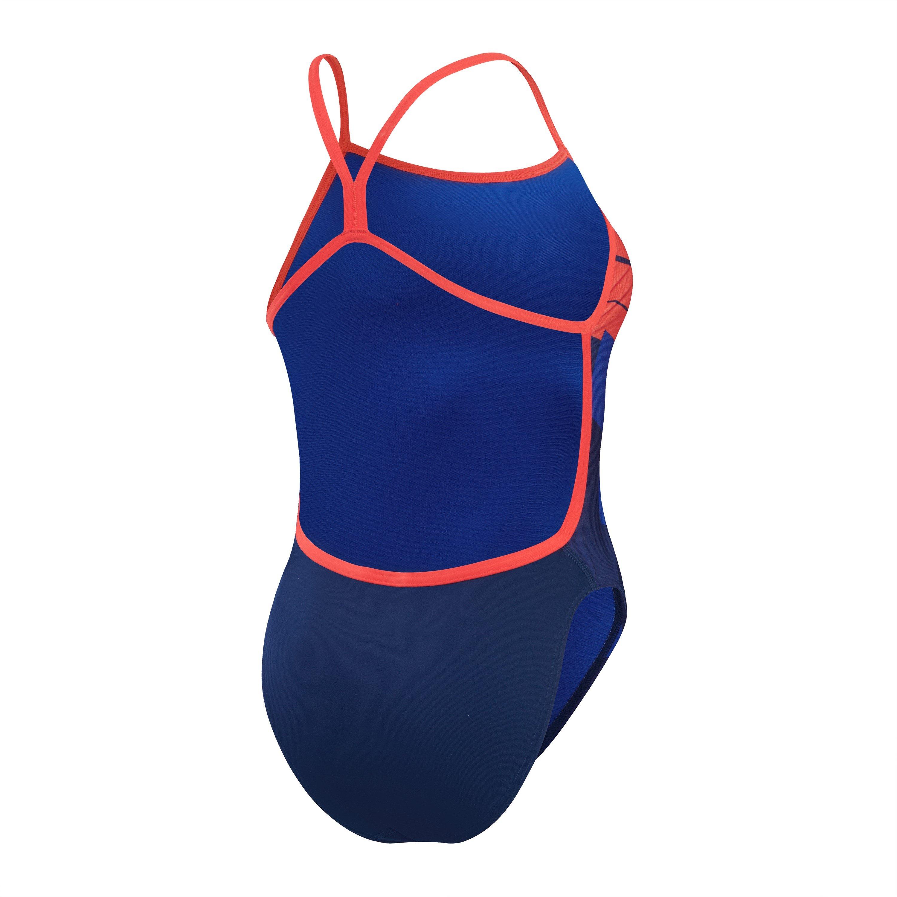 Azul - Speedo - Womens Placement Digital Vback - 5