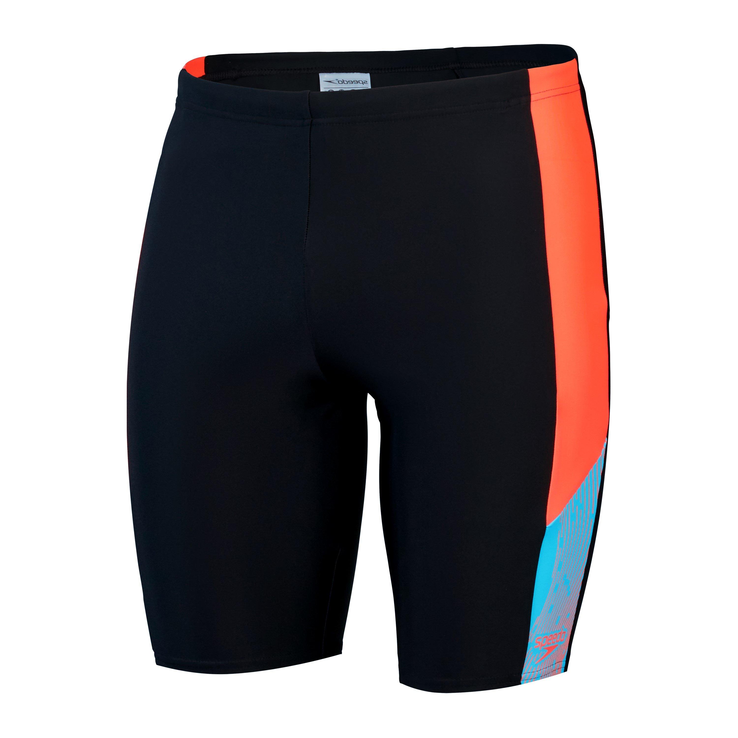 Speedo Men's Dive Jammer - Black/Siren - Small