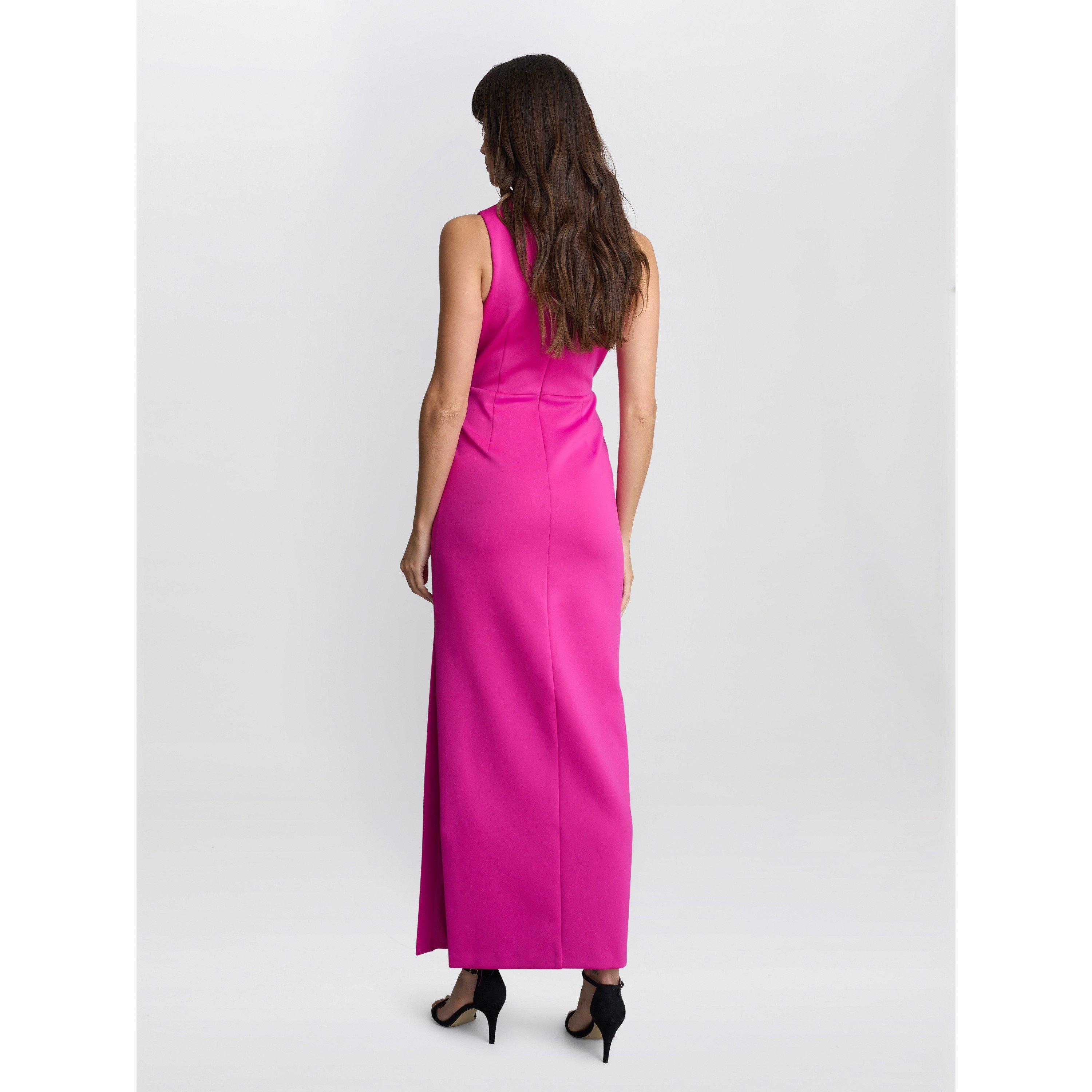 Hot Pink - Gina Bacconi - SIENNA MAXI DRESS WITH BOW DETAIL - 2