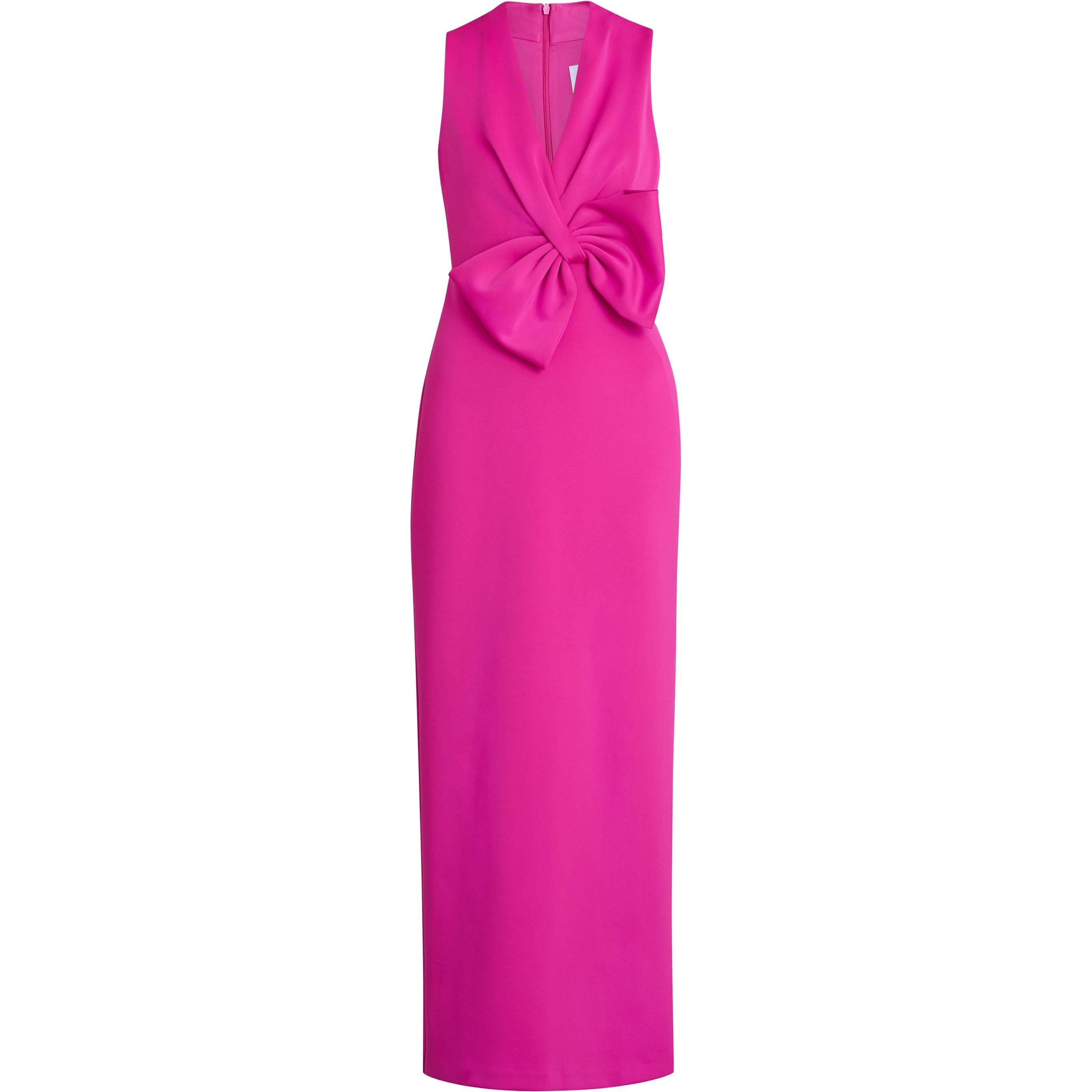 Hot Pink - Gina Bacconi - SIENNA MAXI DRESS WITH BOW DETAIL - 4