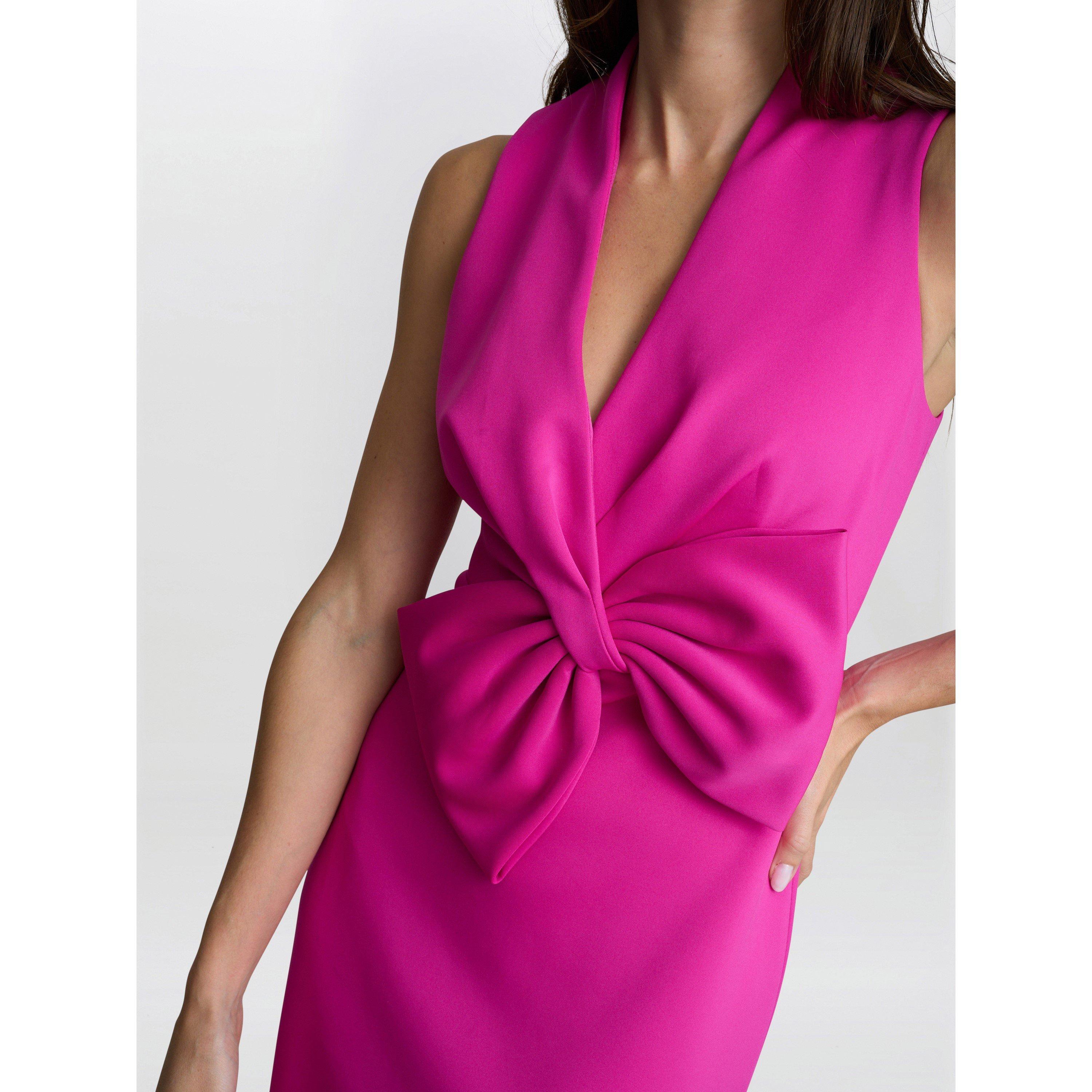 Hot Pink - Gina Bacconi - SIENNA MAXI DRESS WITH BOW DETAIL - 6