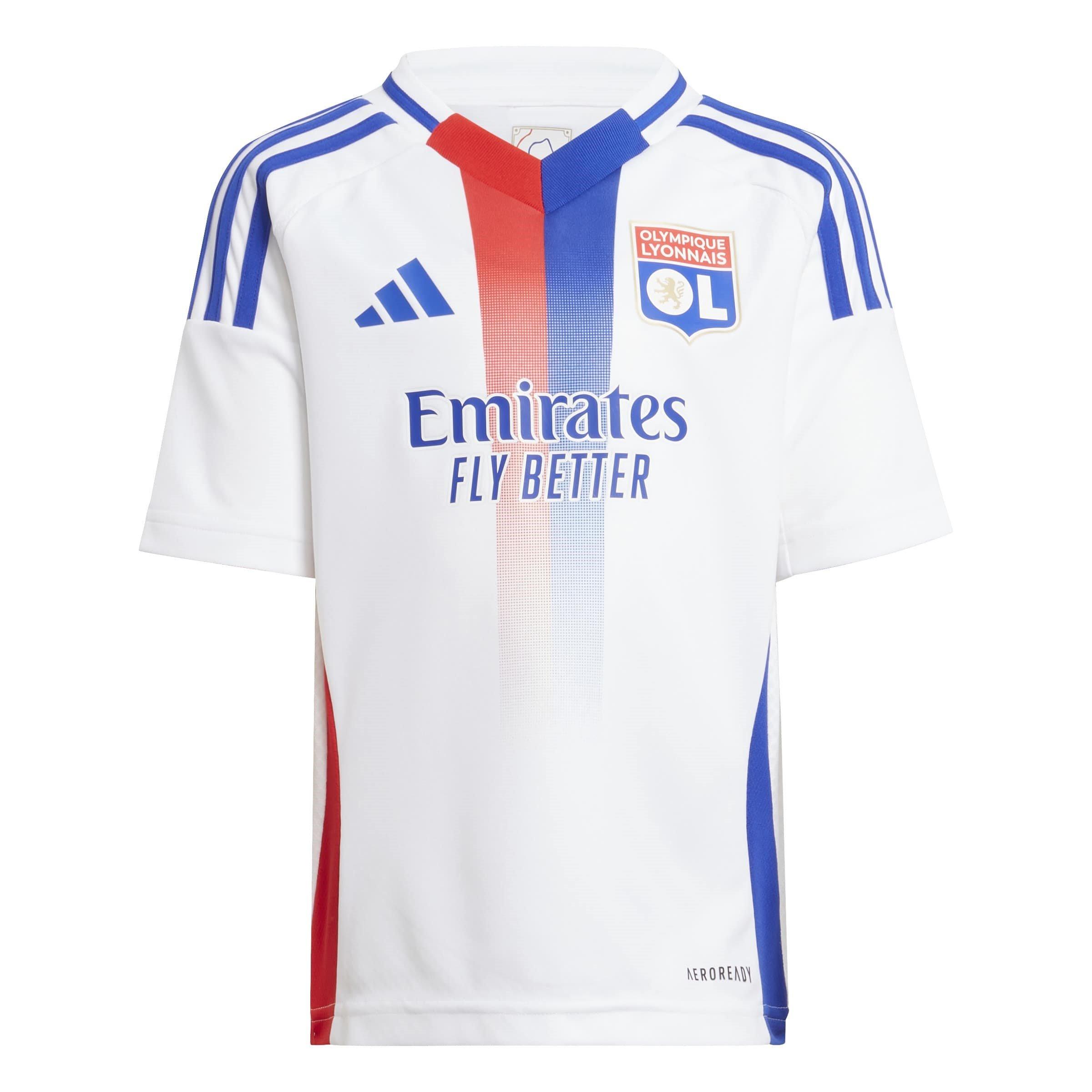 Bijela - adidas - Kids' Olympique Lyonnais Home 2025-2026 Ligue 1 Football Kit Mini Kits - 4