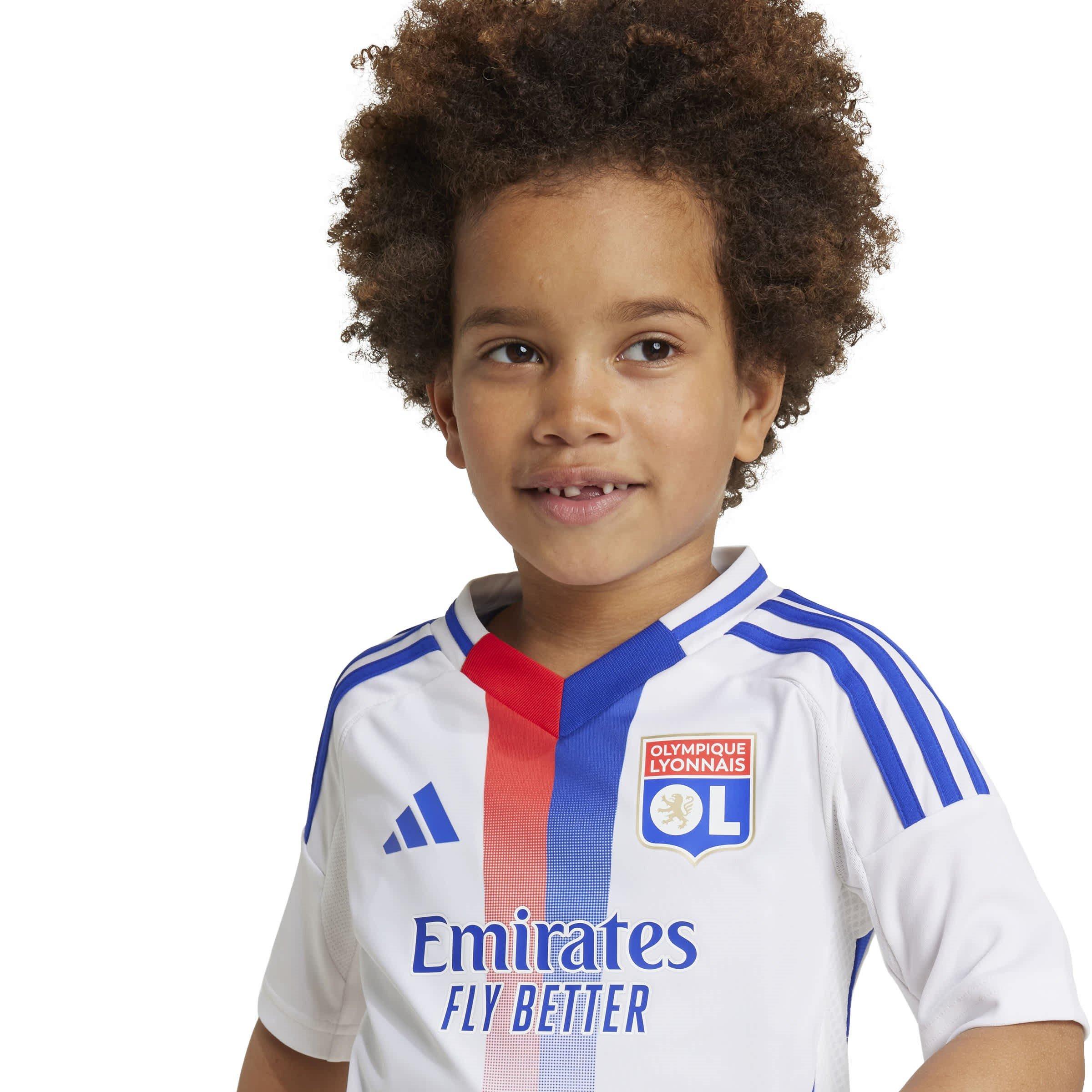 Bijela - adidas - Kids' Olympique Lyonnais Home 2025-2026 Ligue 1 Football Kit Mini Kits - 9