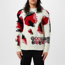 Alexander McQueen Obscured Skull Jumper