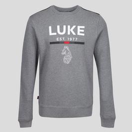 Luke 1977 Mix Print Crewneck Sweatshirt