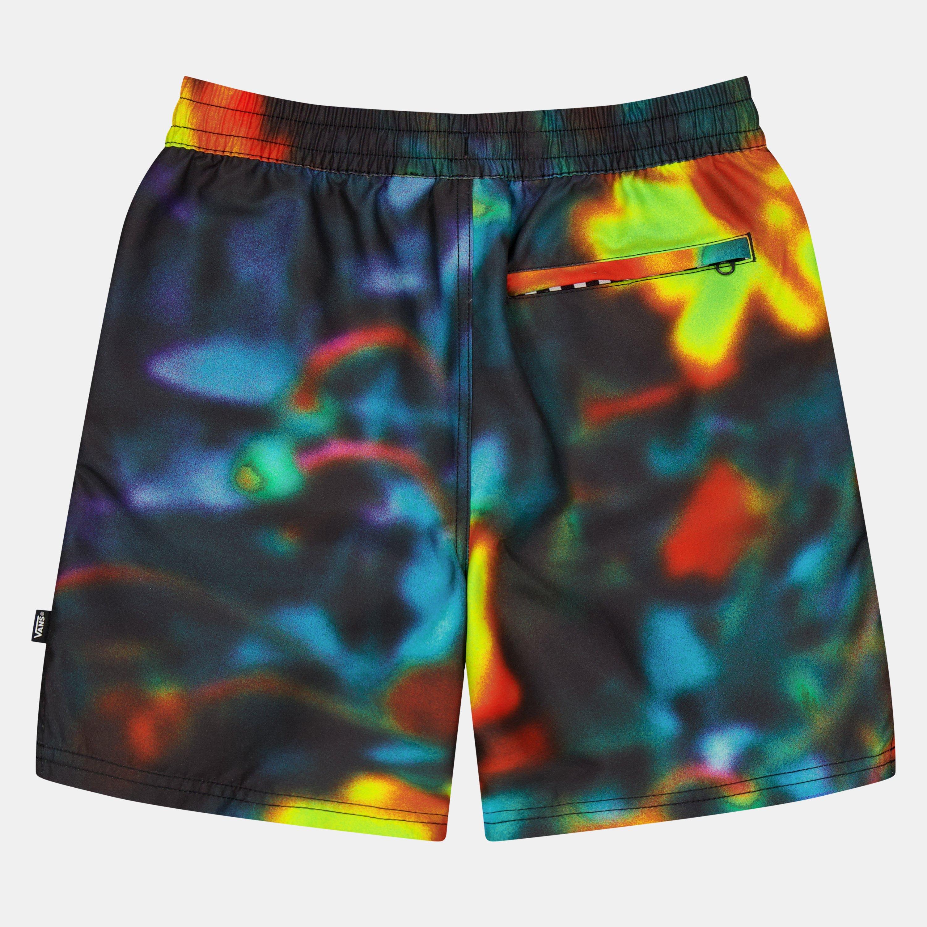 Sort/Multi - Vans - Kids' Primary Print Elastic Beach Shorts - 2