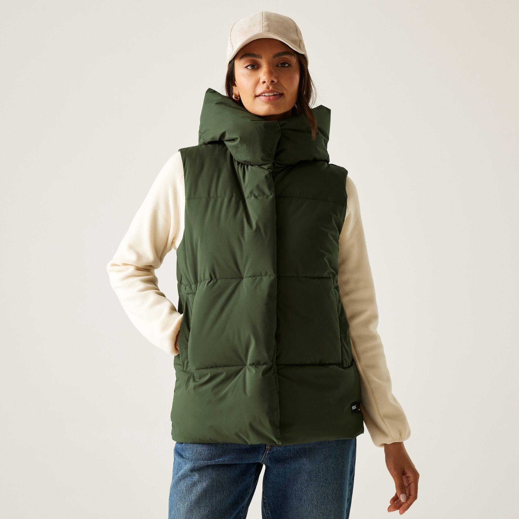 Dark Khaki - Regatta - Women's Kelse Insulated Sleeveless Gilet - 1