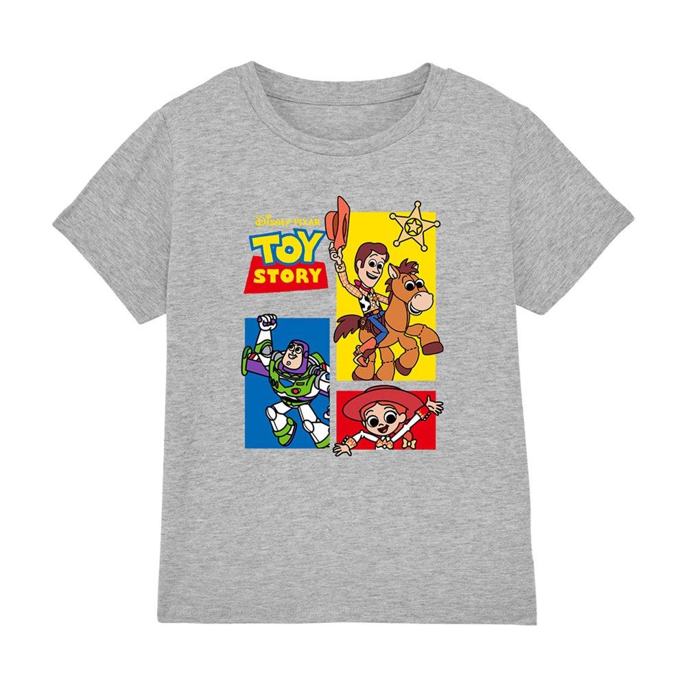 Light Grey - Disney - Jessie Woody Bullseye Buzz Cute Group Kids T-Shirt - 1