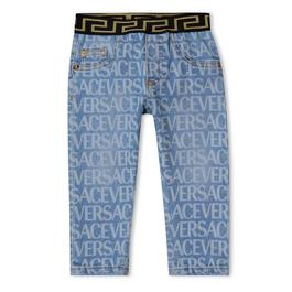 Versace Greca Logo Jeans Infant Girls